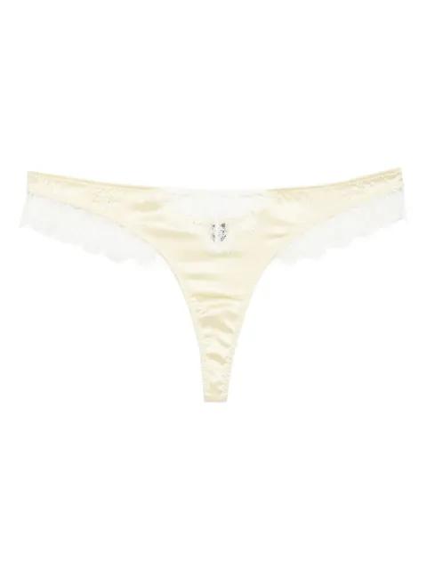 lace inset thong by KIKI DE MONTPARNASSE
