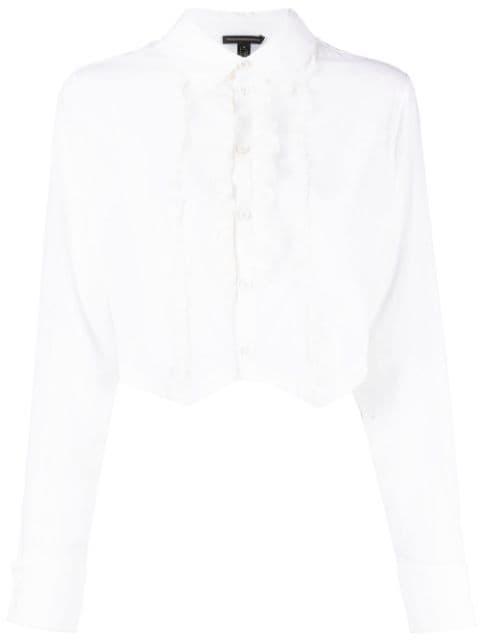 ruffled tuxedo shirt by KIKI DE MONTPARNASSE