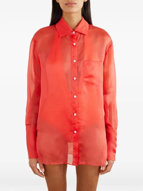 sheer button-up shirt by KIKI DE MONTPARNASSE