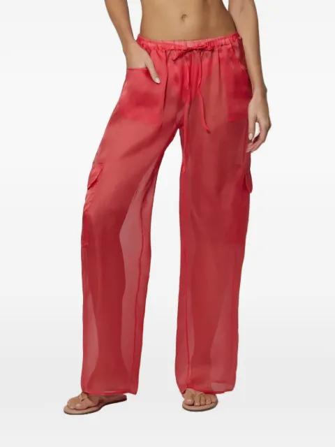 sheer-finish cargo pants by KIKI DE MONTPARNASSE