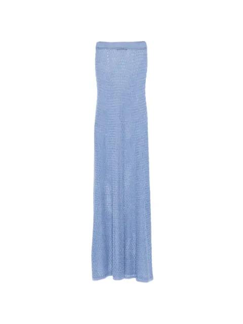 silk crochet maxi skirt by KIKI DE MONTPARNASSE