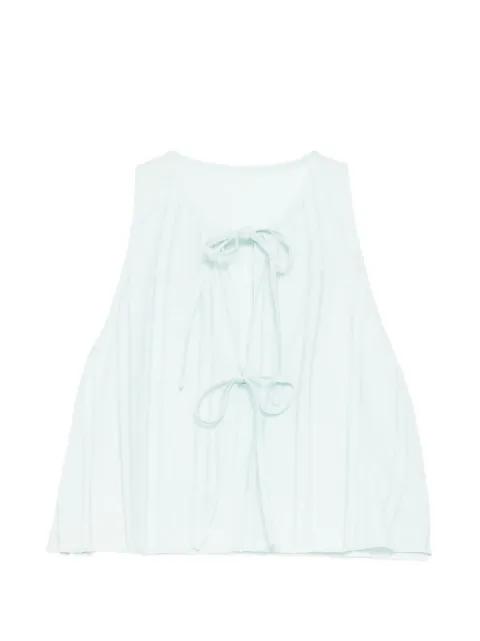 striped tie-front top by KIKI DE MONTPARNASSE