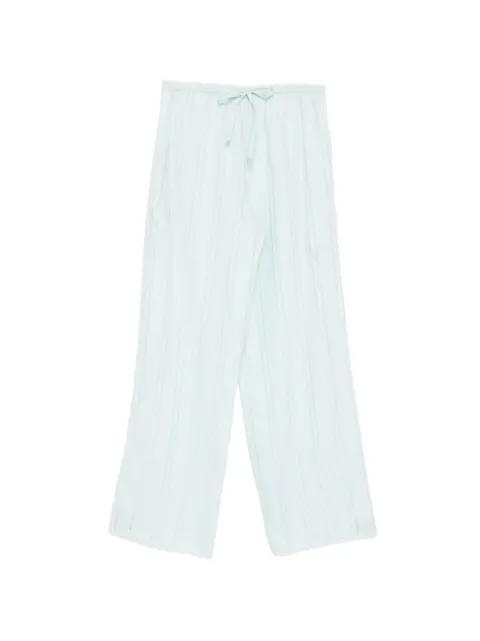 striped tie-waist trousers by KIKI DE MONTPARNASSE