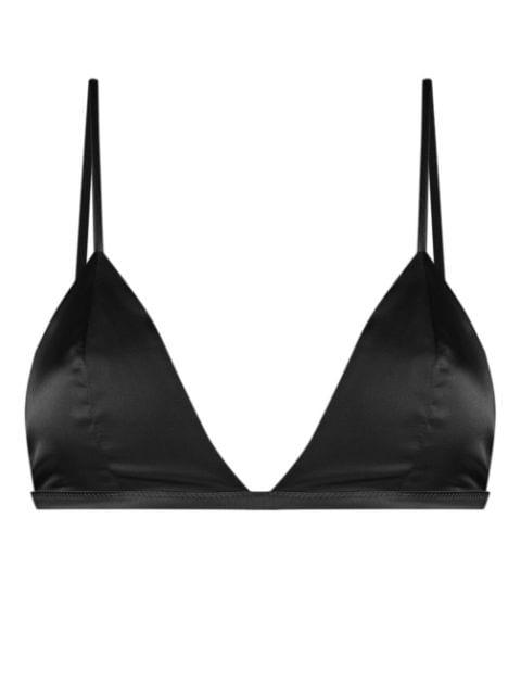 triangle-cup silk bra by KIKI DE MONTPARNASSE