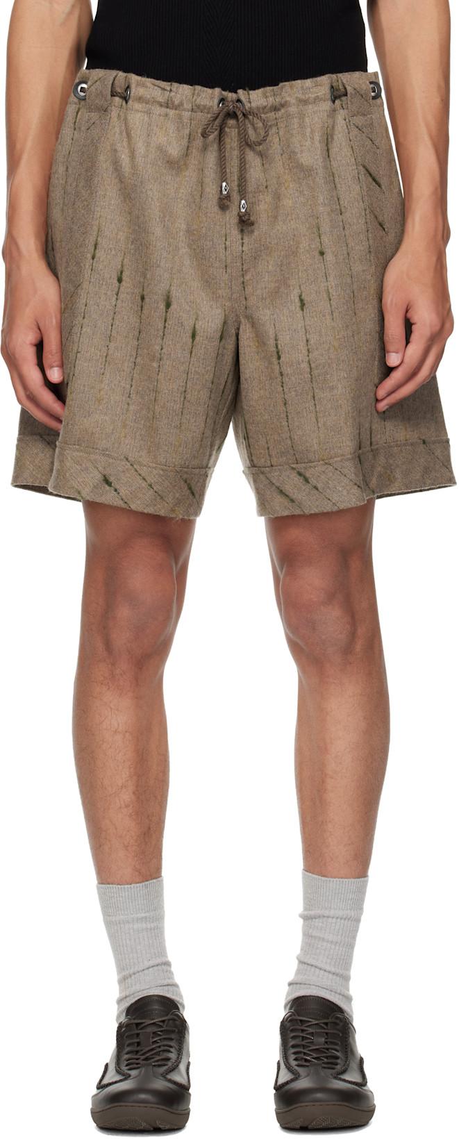 Beige Kyan Shorts by KIKO KOSTADINOV