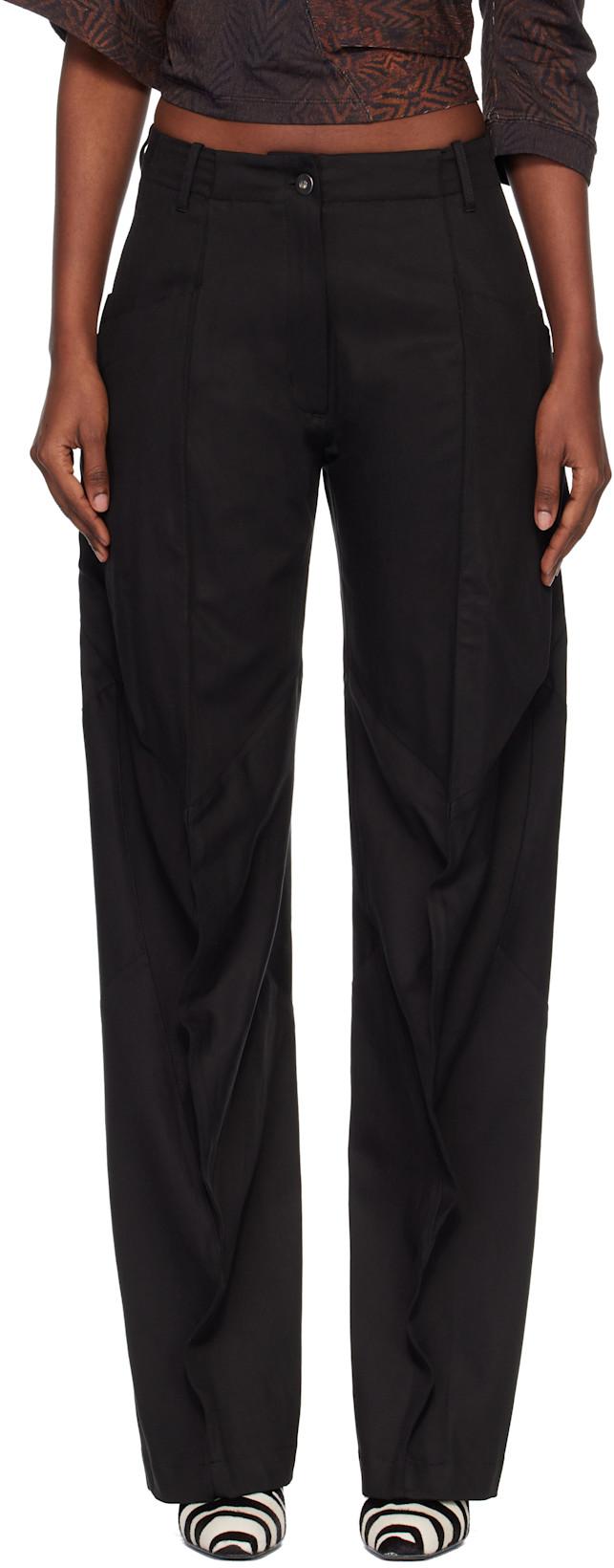 Black Centennial Trousers by KIKO KOSTADINOV