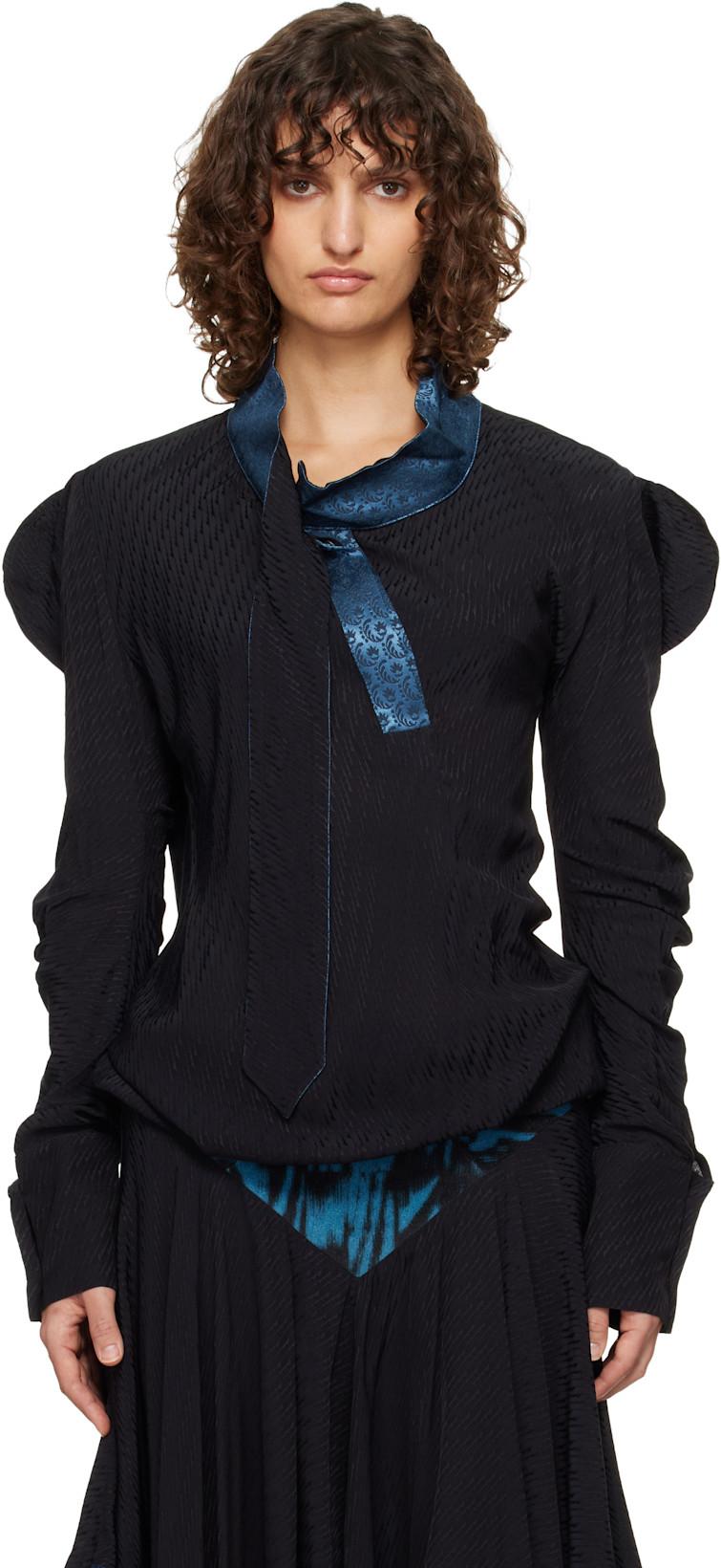 Black Evelyn Blouse by KIKO KOSTADINOV