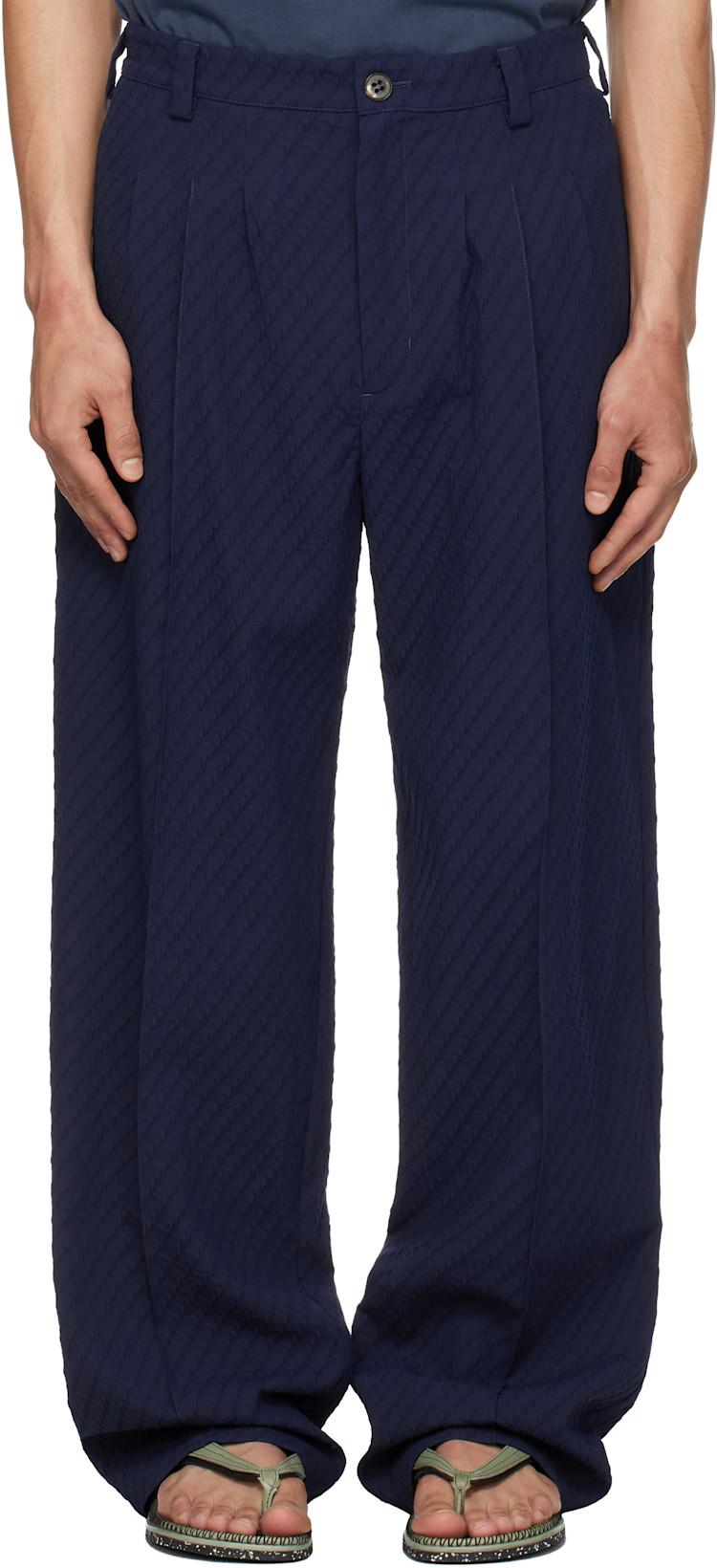 Blue Noro Trousers by KIKO KOSTADINOV