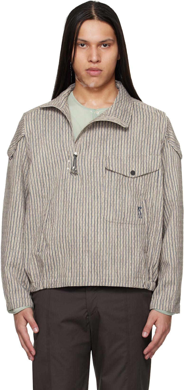 Brown Farkas Pullover Jacket by KIKO KOSTADINOV