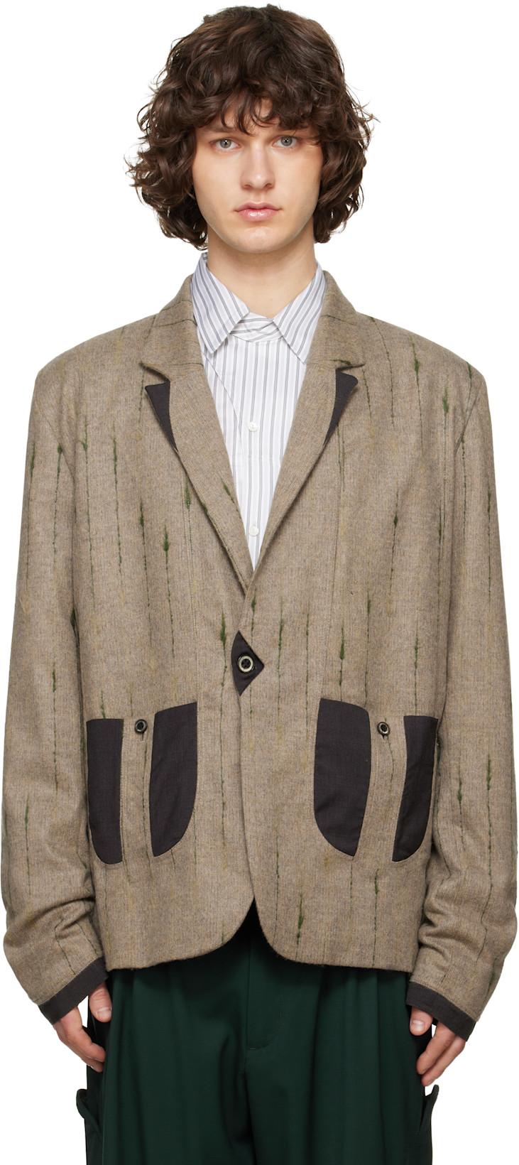 Brown Veca Tailored Blazer by KIKO KOSTADINOV