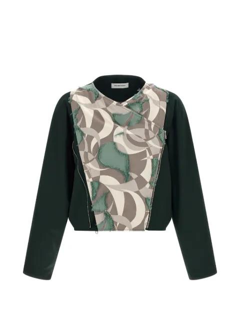 Csomor geometric-pattern blouson by KIKO KOSTADINOV