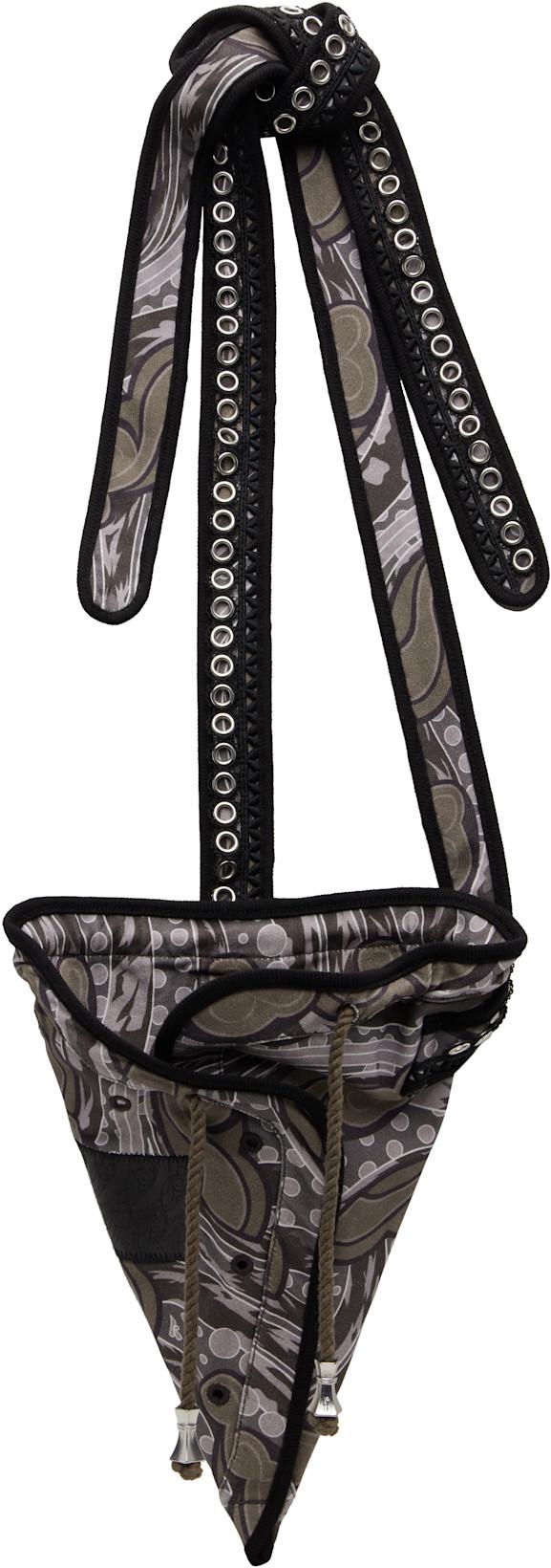 Gray Hatha Jersey Bag by KIKO KOSTADINOV
