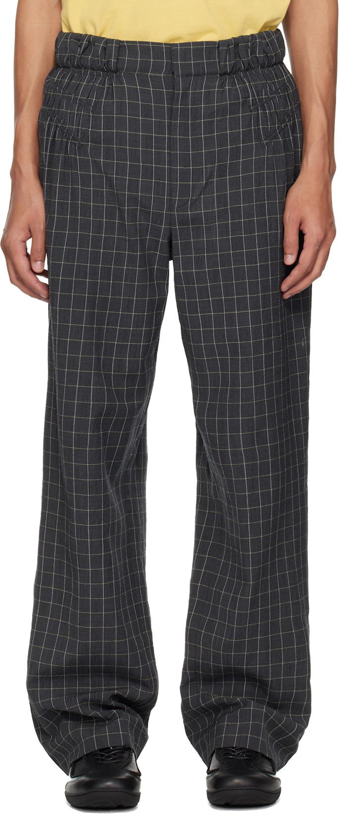 Gray Minna Gathered Trousers by KIKO KOSTADINOV
