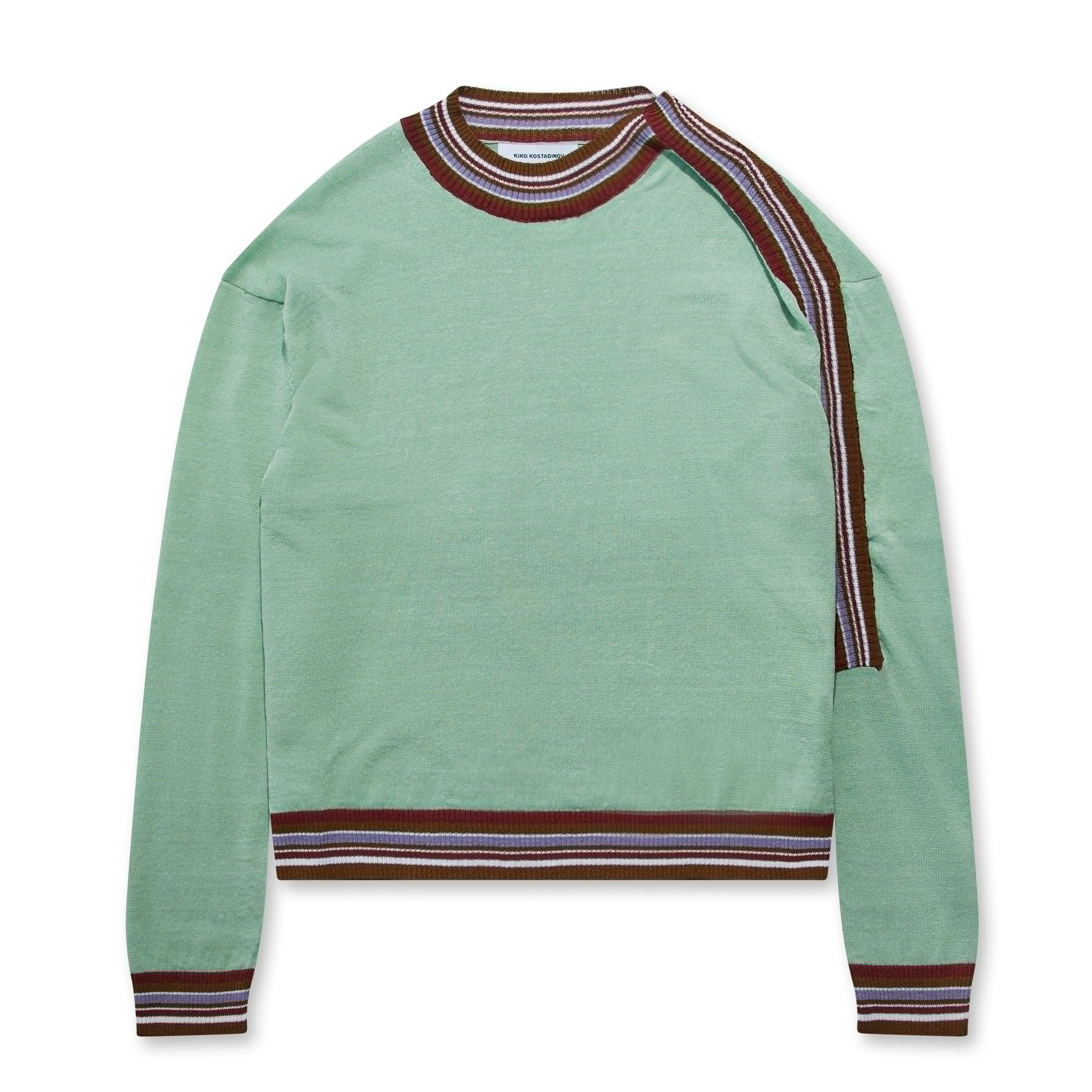 KIKO KOSTADINOV - Men's Ria Henley Knit - (Mint Green) by KIKO KOSTADINOV
