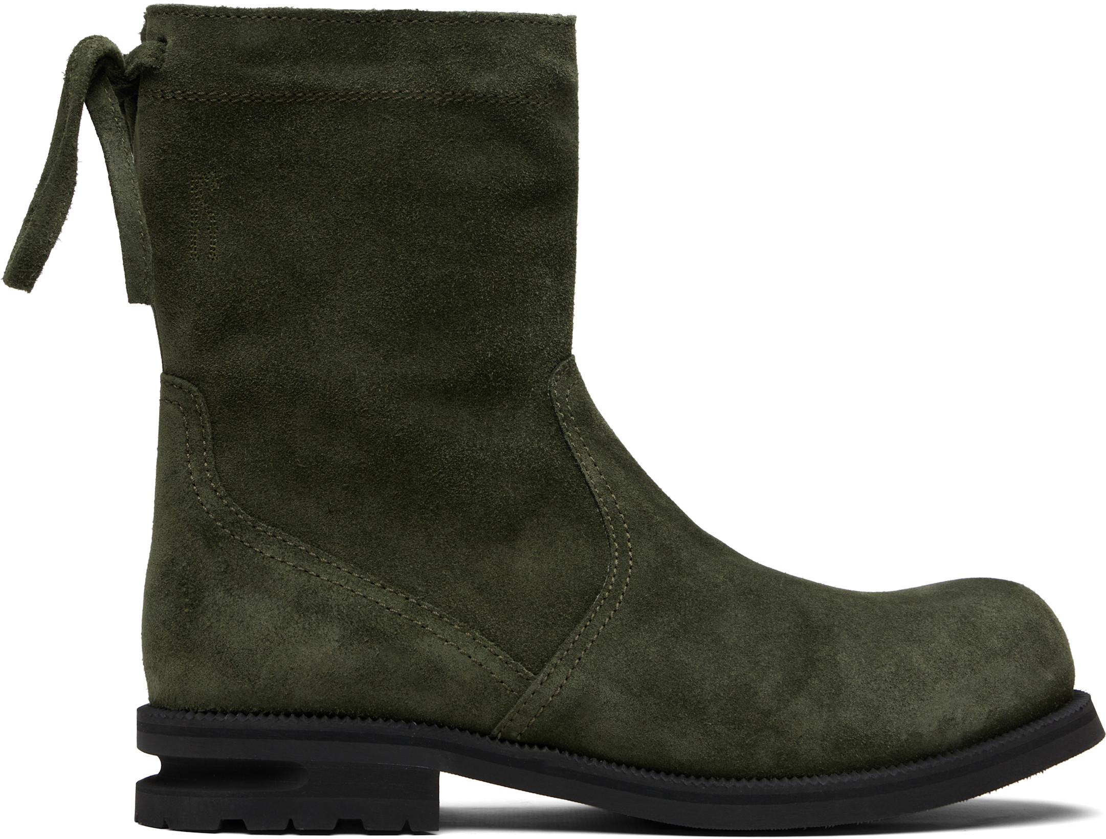 Khaki Farkas Boots by KIKO KOSTADINOV