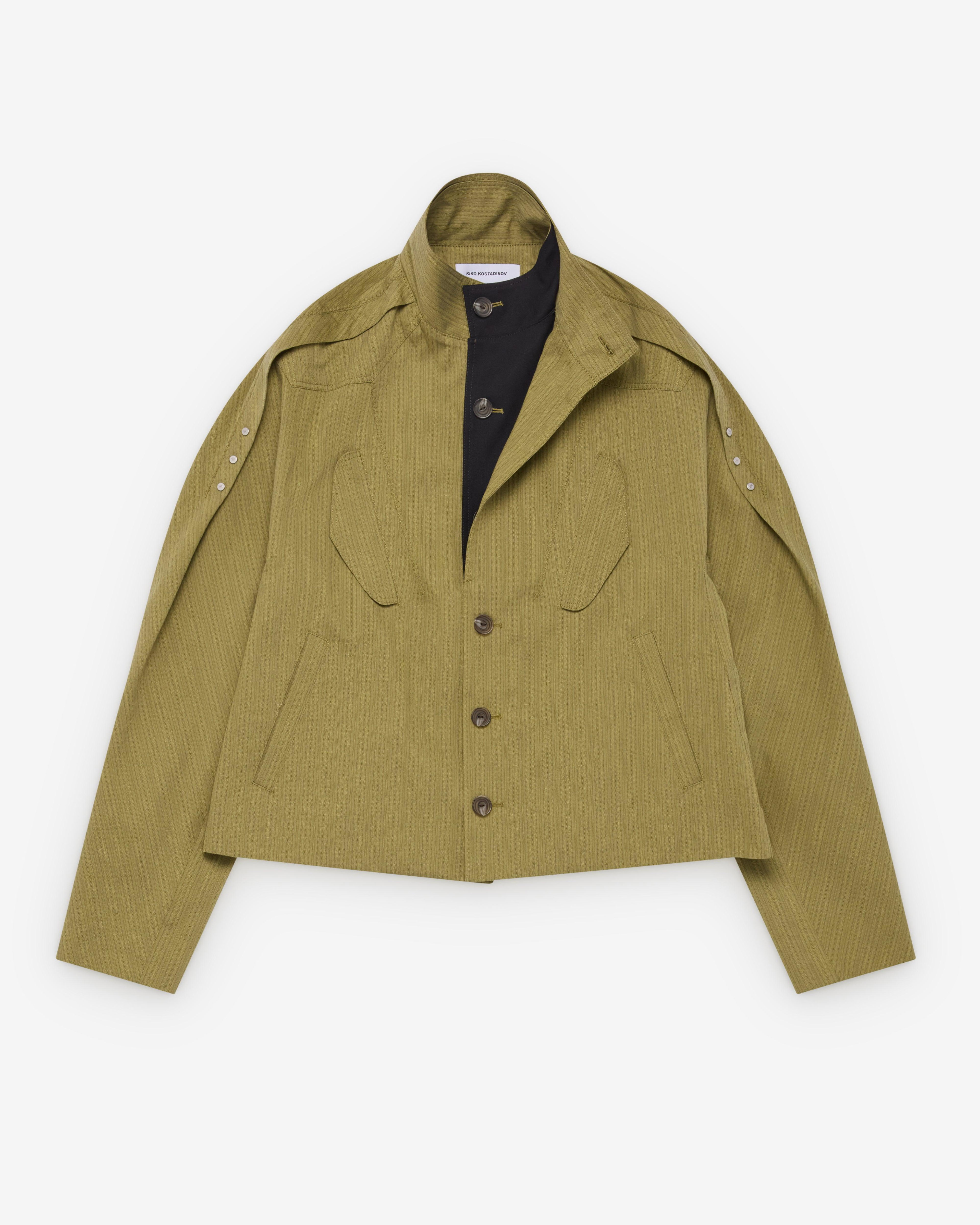 Kiko Kostadinov - Men's Egreta Jacket - (Lime) by KIKO KOSTADINOV