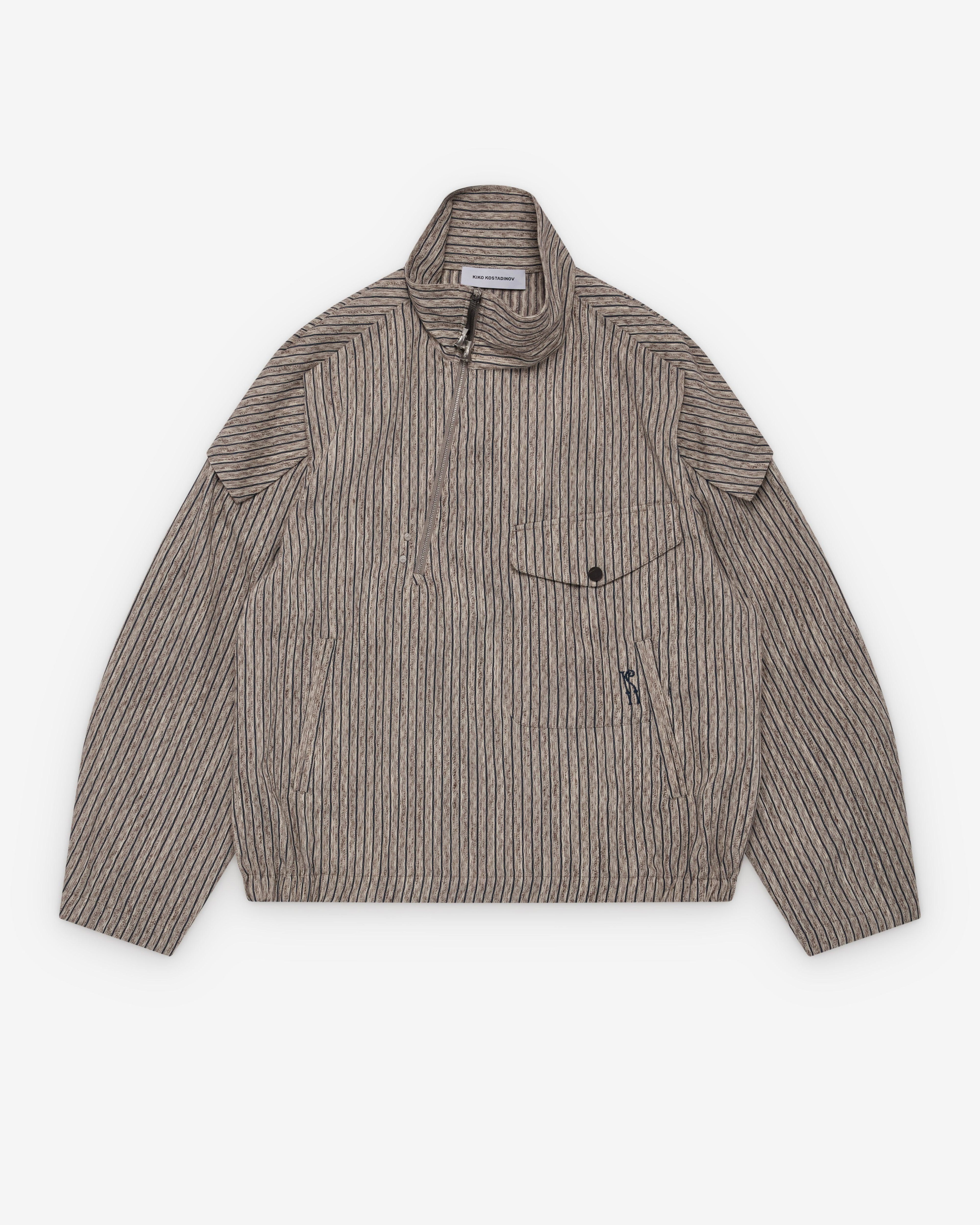 Kiko Kostadinov - Men's Farkas Pullover Jacket - (Tan/Black) by KIKO KOSTADINOV