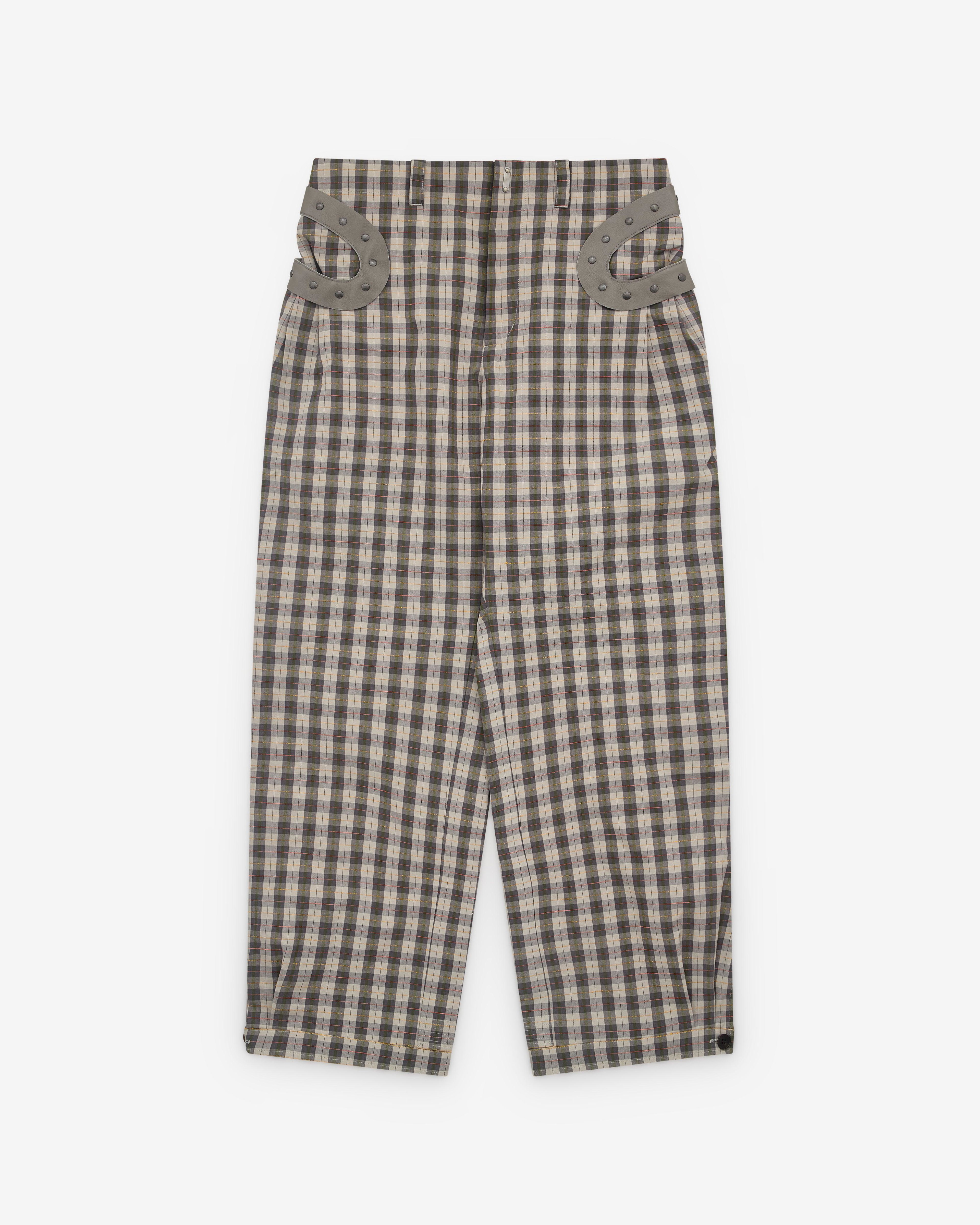 Kiko Kostadinov - Men's Fitz Trouser - (Checks) by KIKO KOSTADINOV