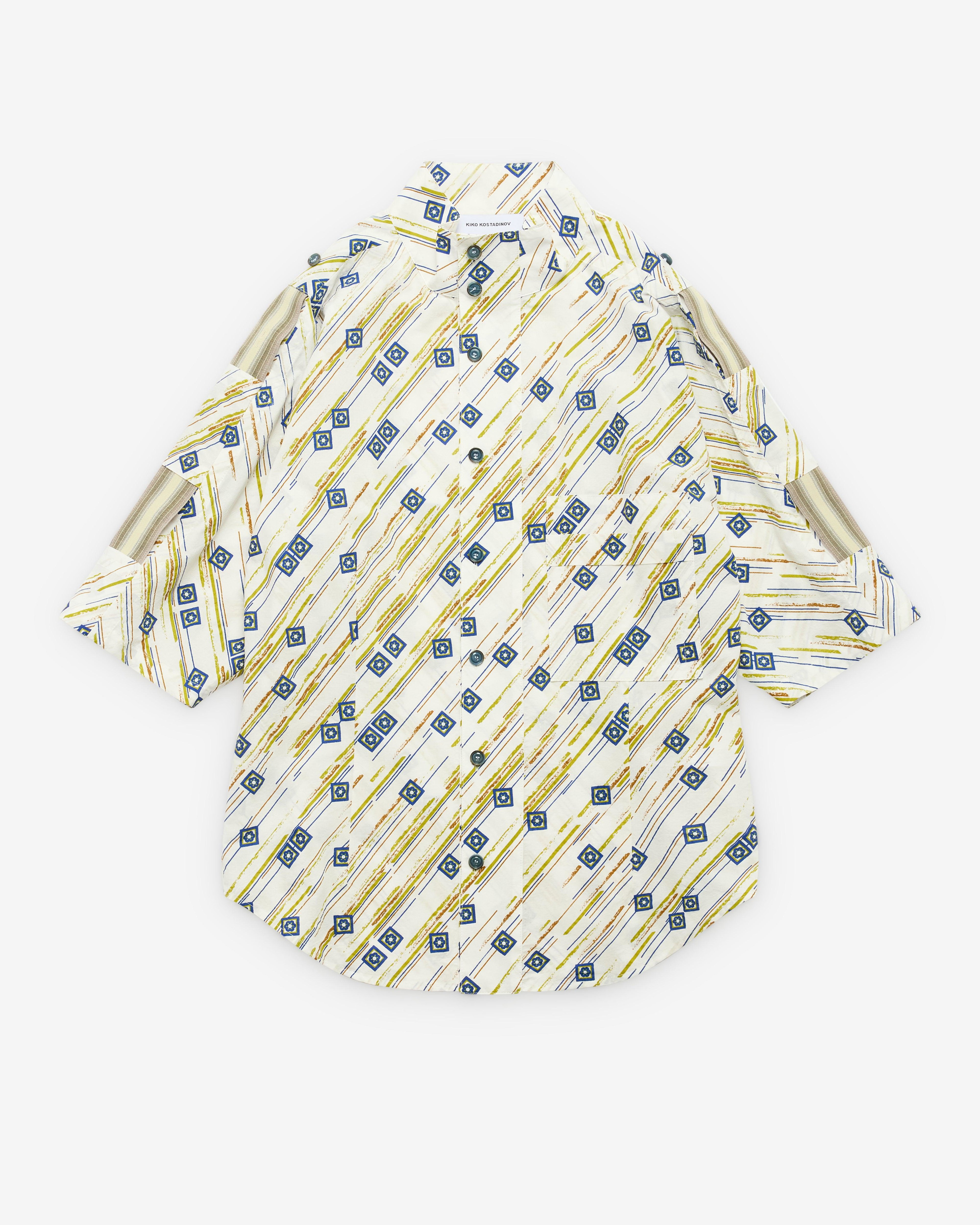 Kiko Kostadinov - Men's Gabor Shirt - (Floral) by KIKO KOSTADINOV