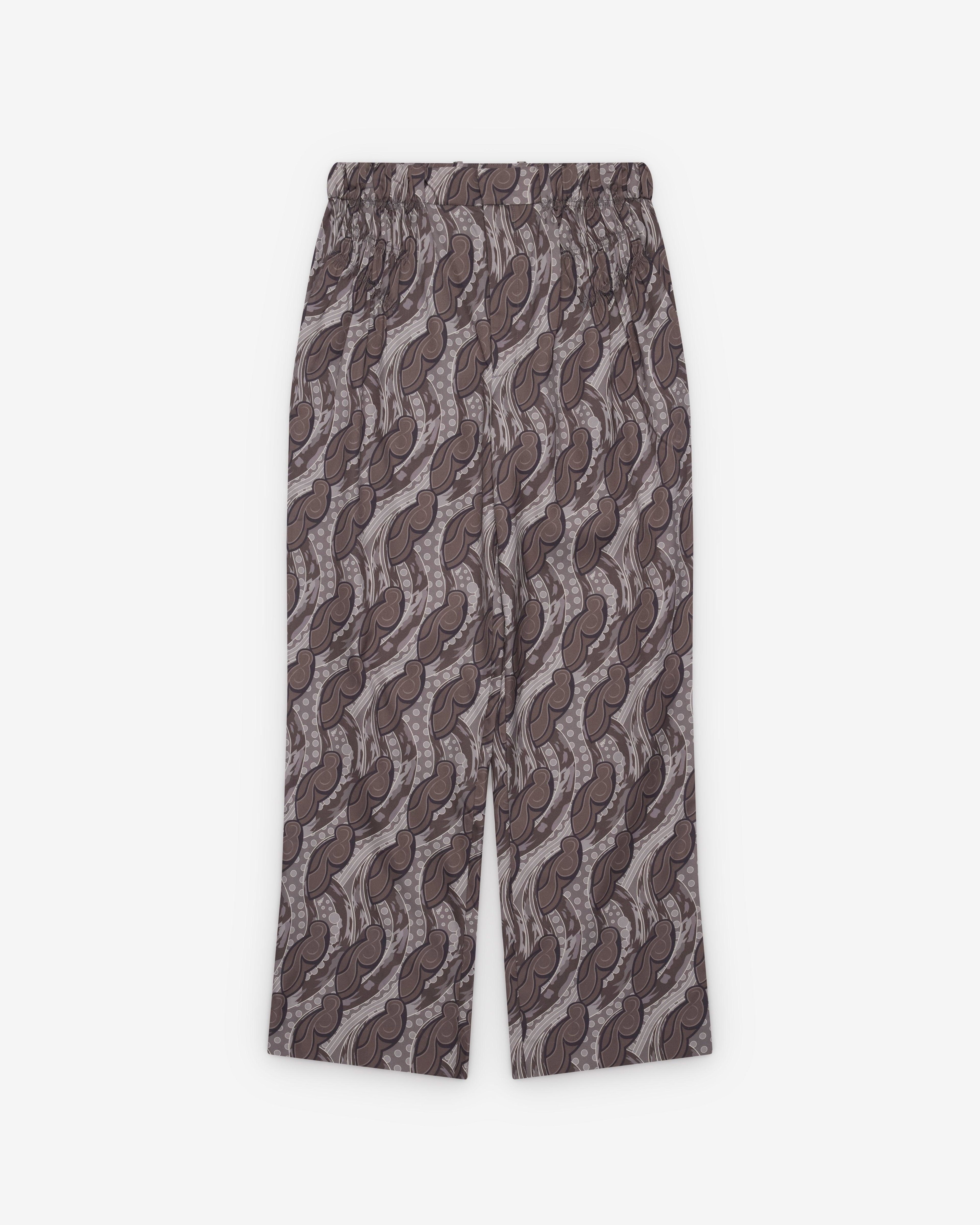Kiko Kostadinov - Men's Minna Gathered Trouser - (Carbon Grey) by KIKO KOSTADINOV
