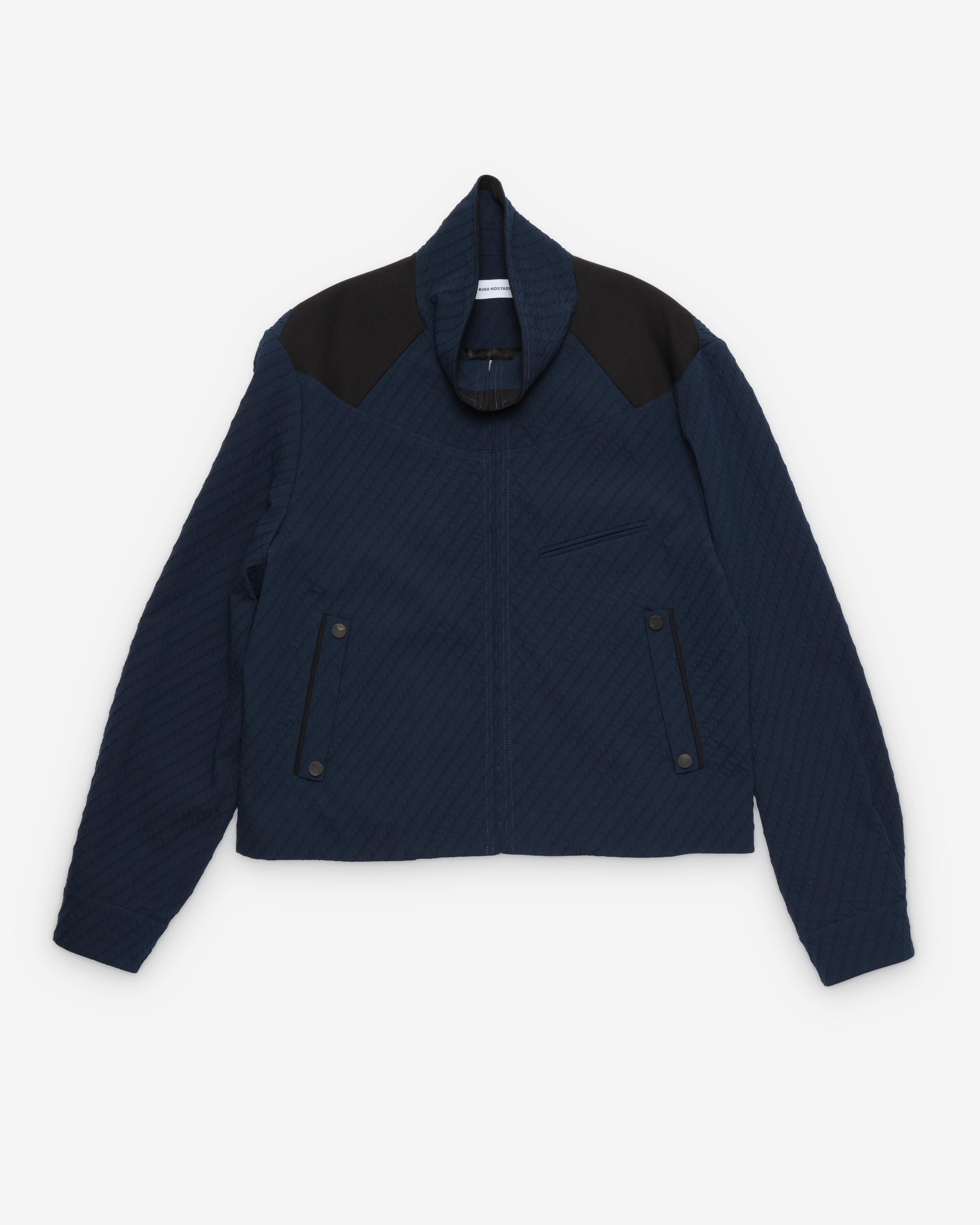 Kiko Kostadinov - Men's Noro Blouson - (Abyss Blue) by KIKO KOSTADINOV