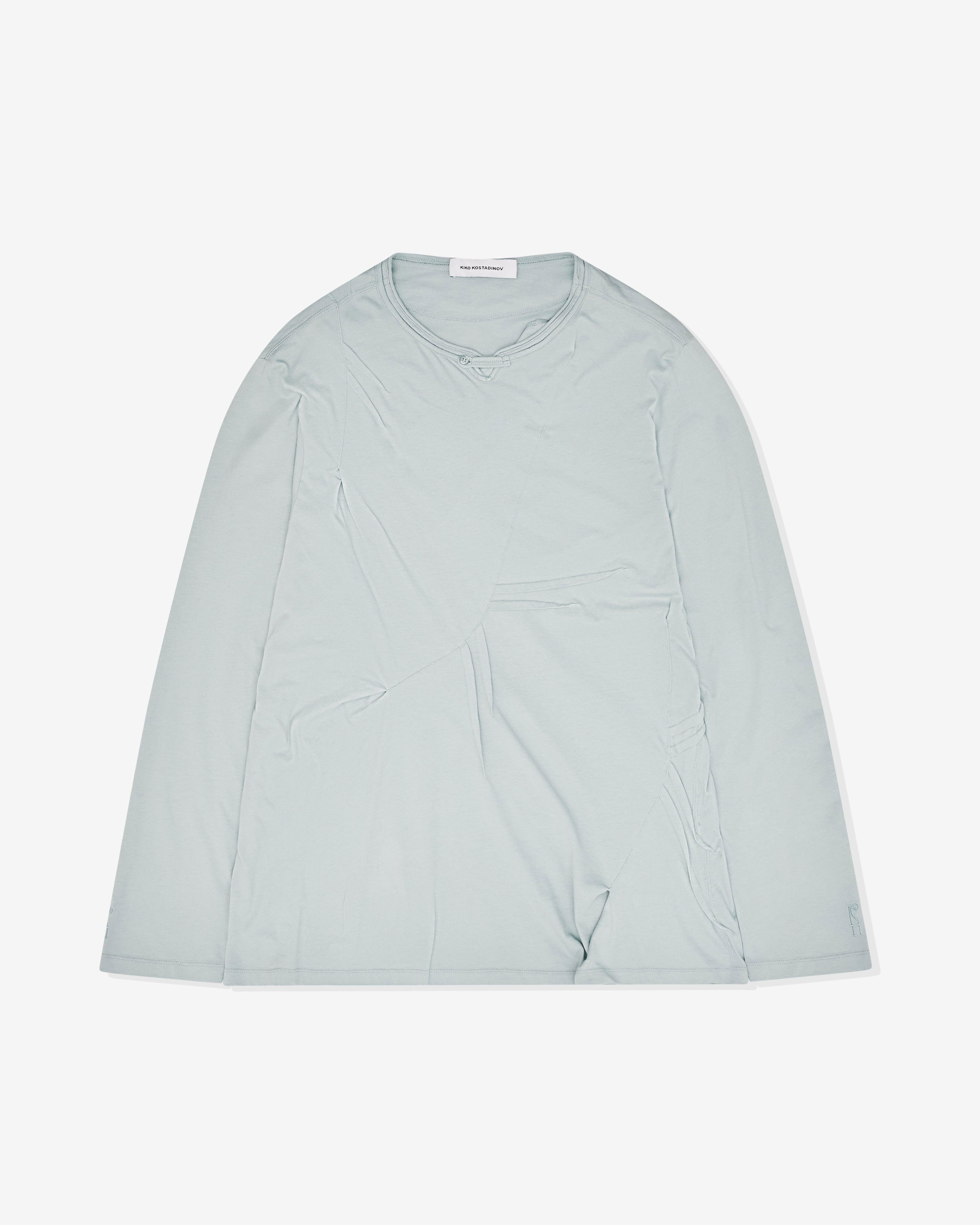 Kiko Kostadinov - Men's Ohne K-Dart Henley - (Jade Green) by KIKO KOSTADINOV