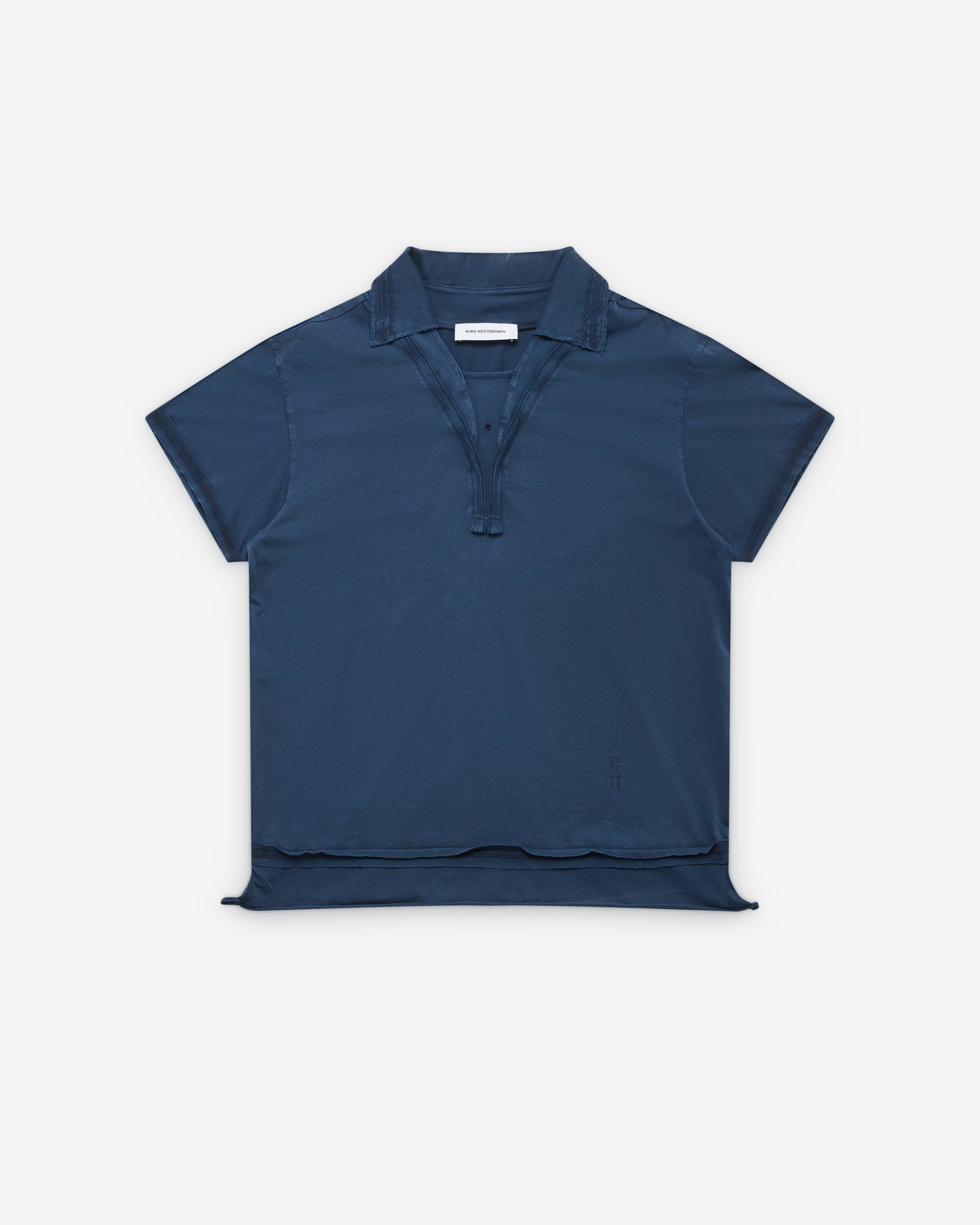 Kiko Kostadinov - Men's Otak Polo Shirt - (Navy) by KIKO KOSTADINOV
