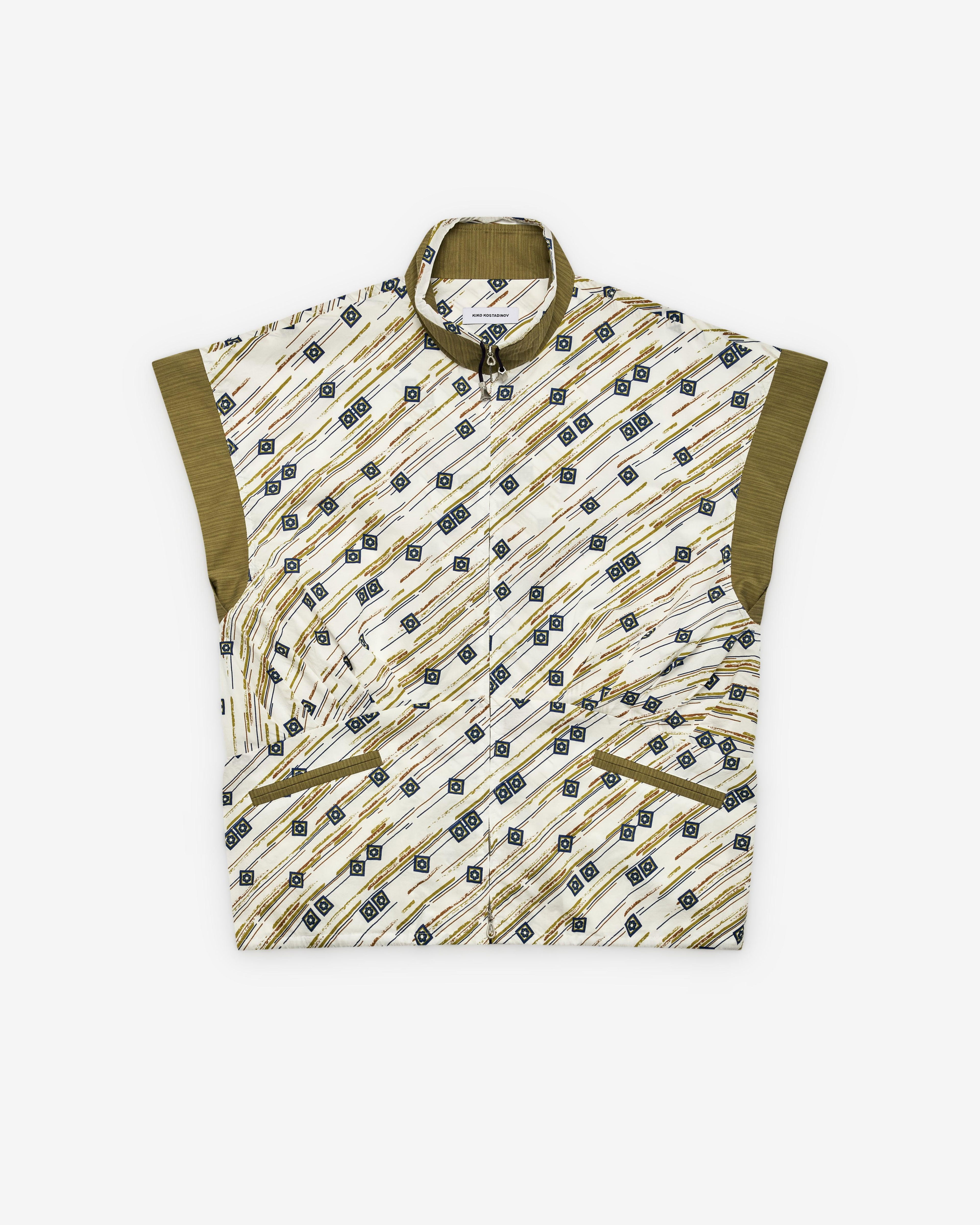 Kiko Kostadinov - Men's Raina Vest - (Floral) by KIKO KOSTADINOV