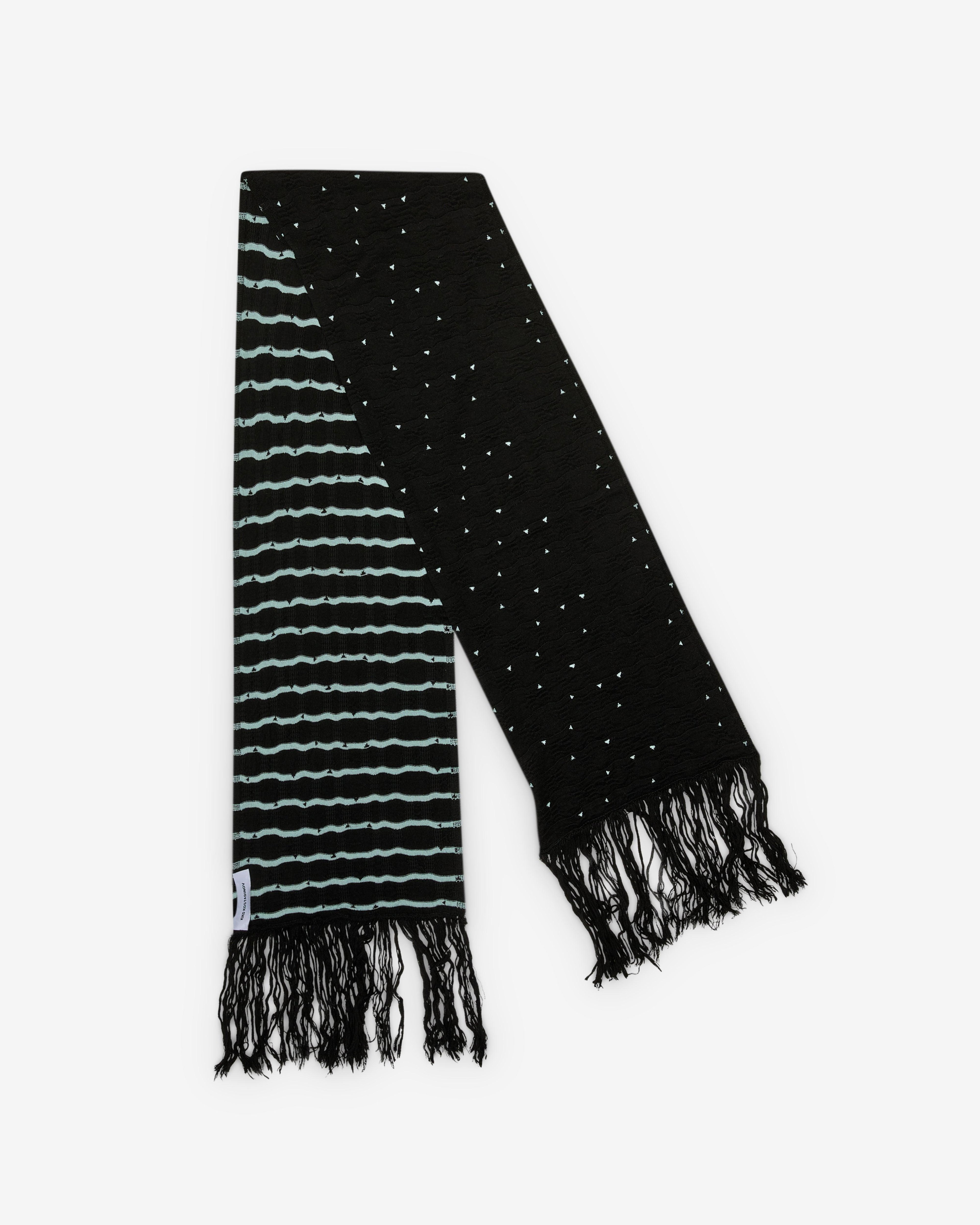 Kiko Kostadinov - Men's Tarr Scarf - (Dark Blue) by KIKO KOSTADINOV