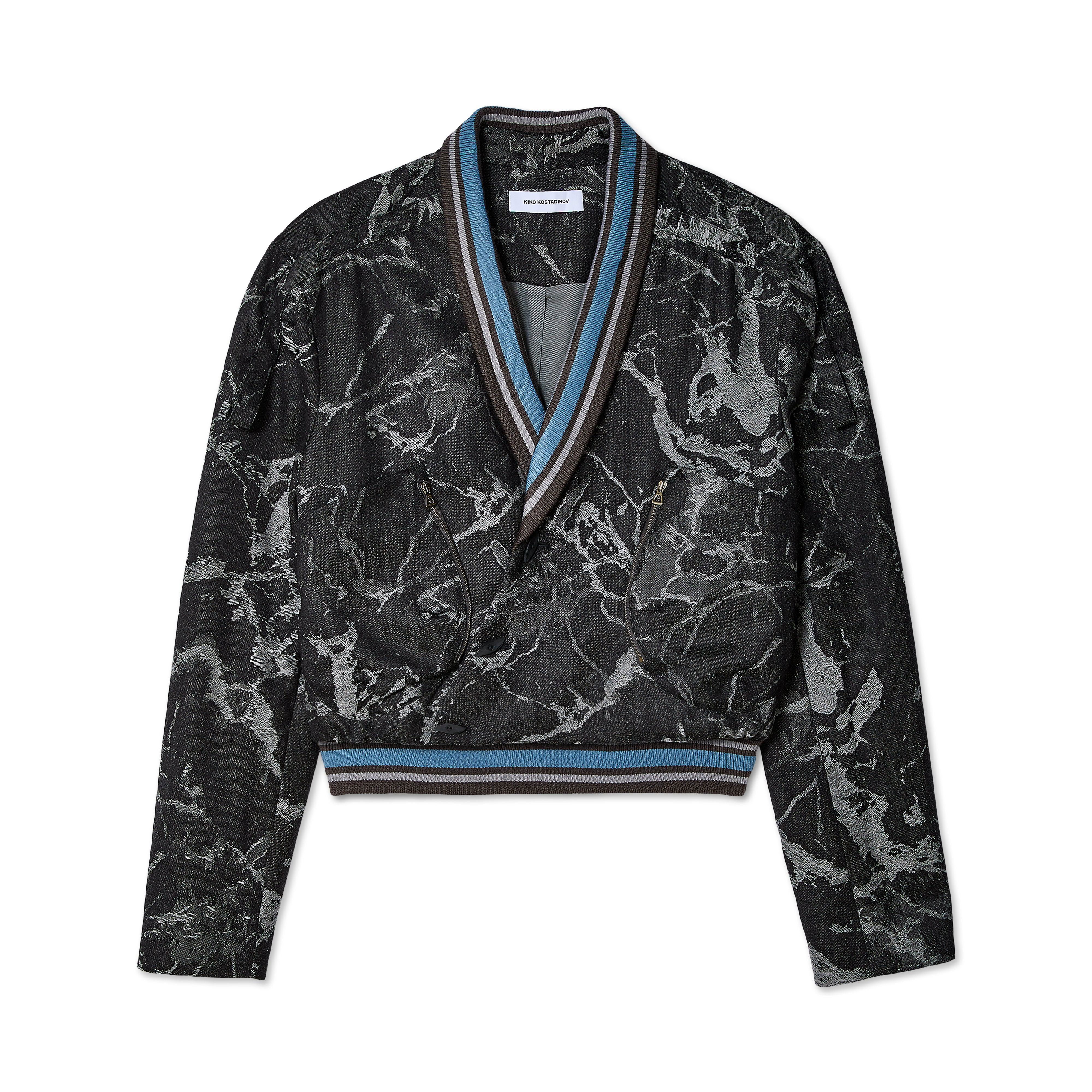 Kiko Kostadinov Men's Valakas Blazer (Black/Marble) by KIKO