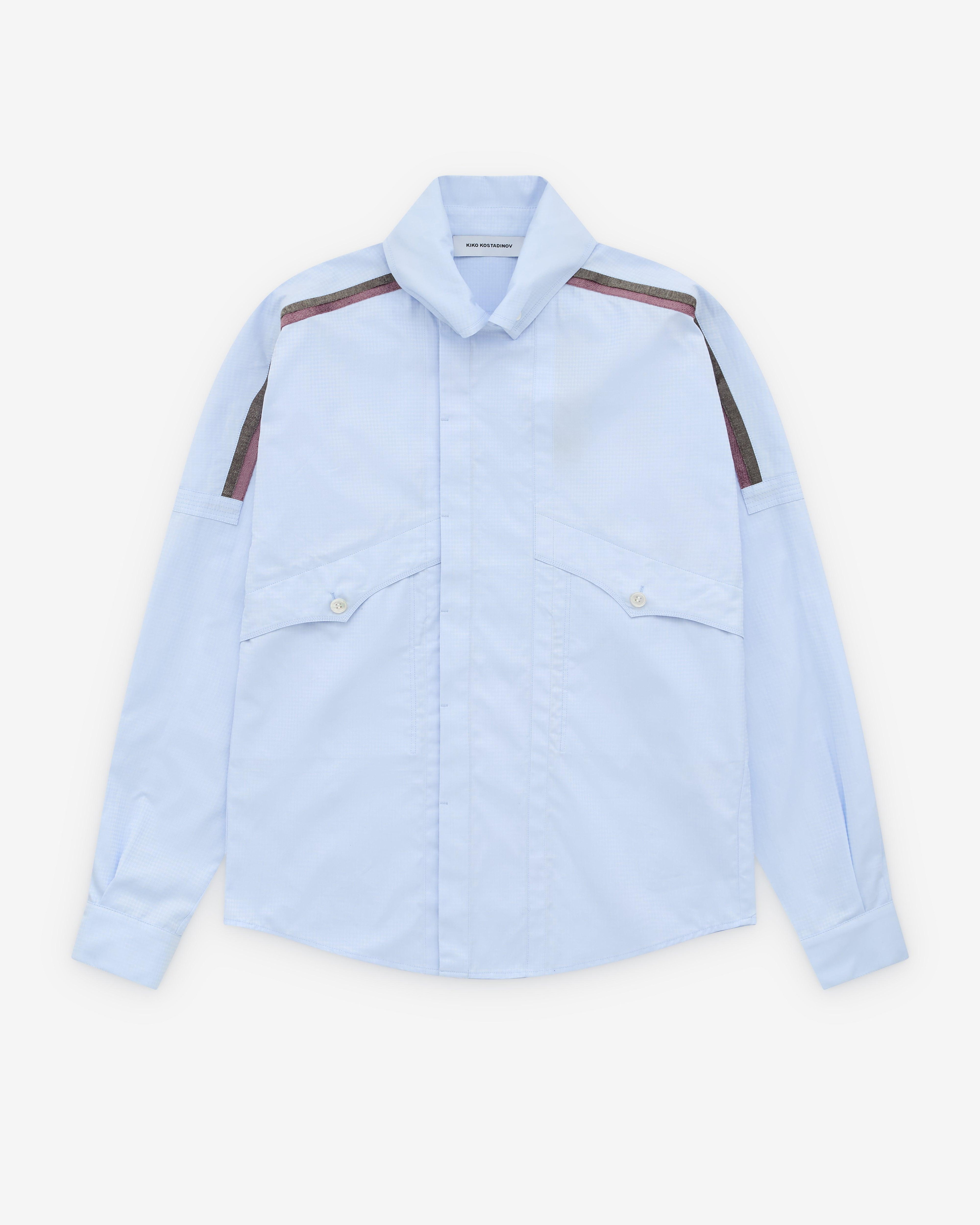 Kiko Kostadinov - Men’s Vig Shirt - (Sky Blue) by KIKO KOSTADINOV