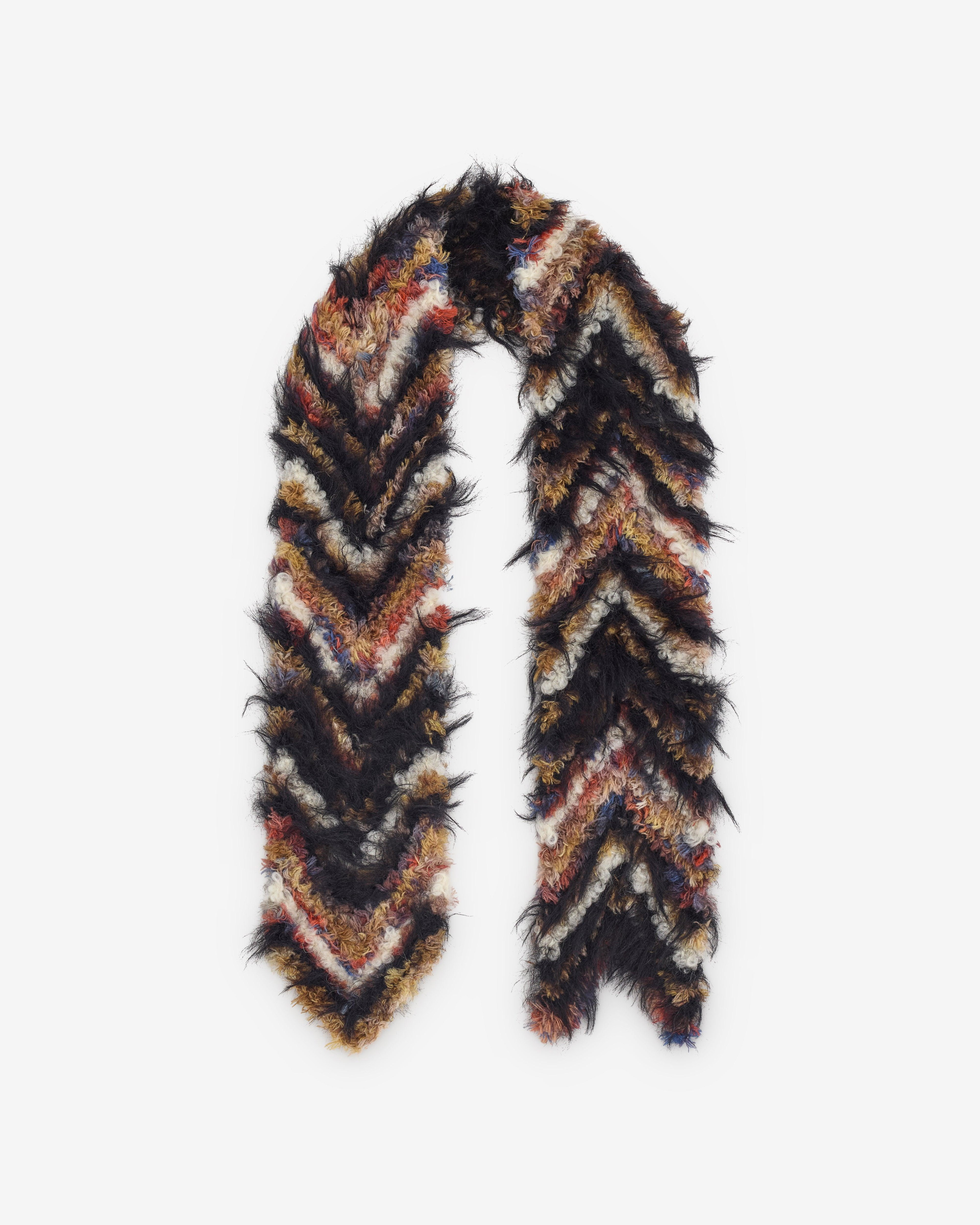 Kiko Kostadinov - Women’s Chevron Knit Scarf - (Strawberry) by KIKO KOSTADINOV