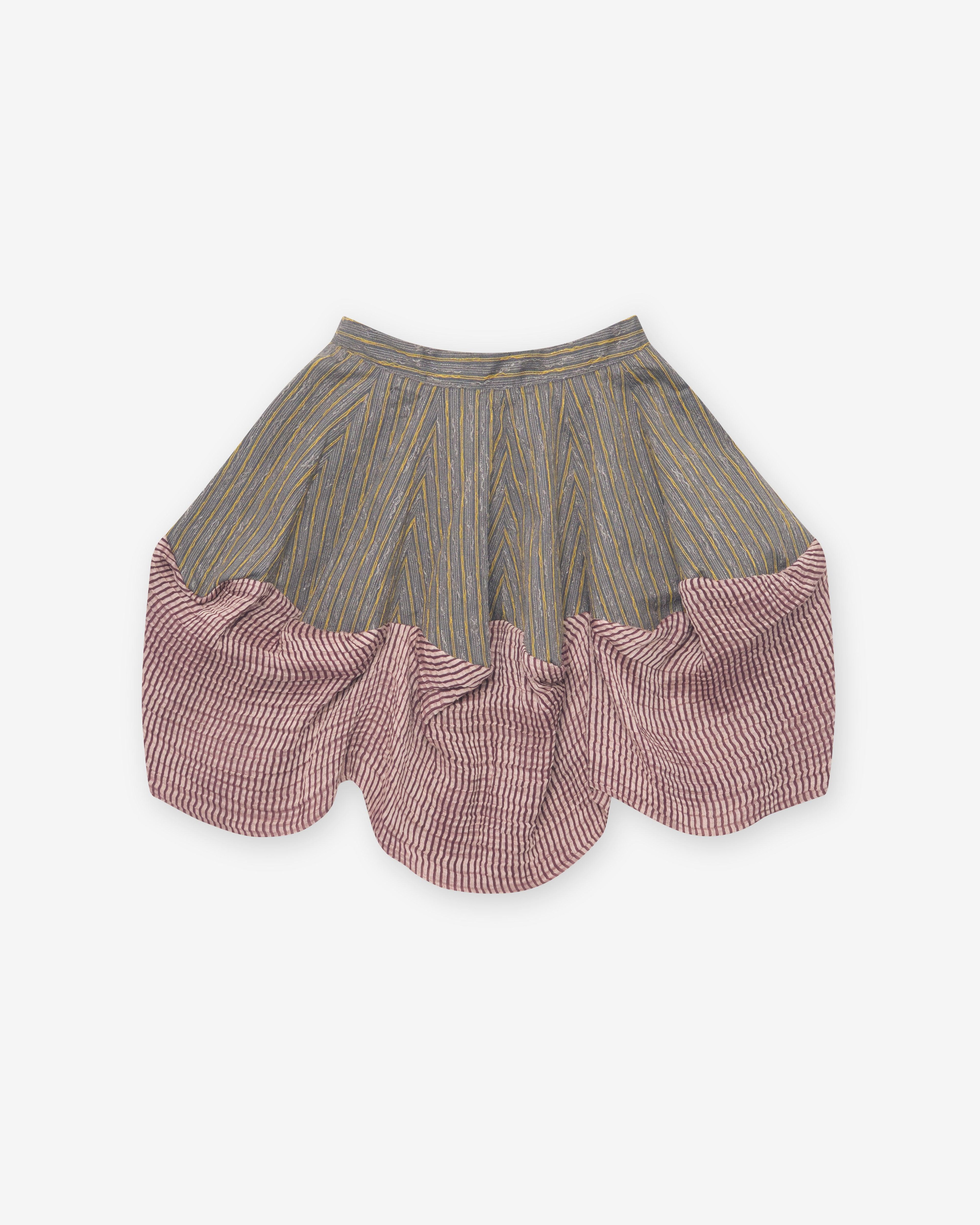 Kiko Kostadinov - Women's Evelyn Skirt - (Charcoal/Sunshine) by KIKO KOSTADINOV