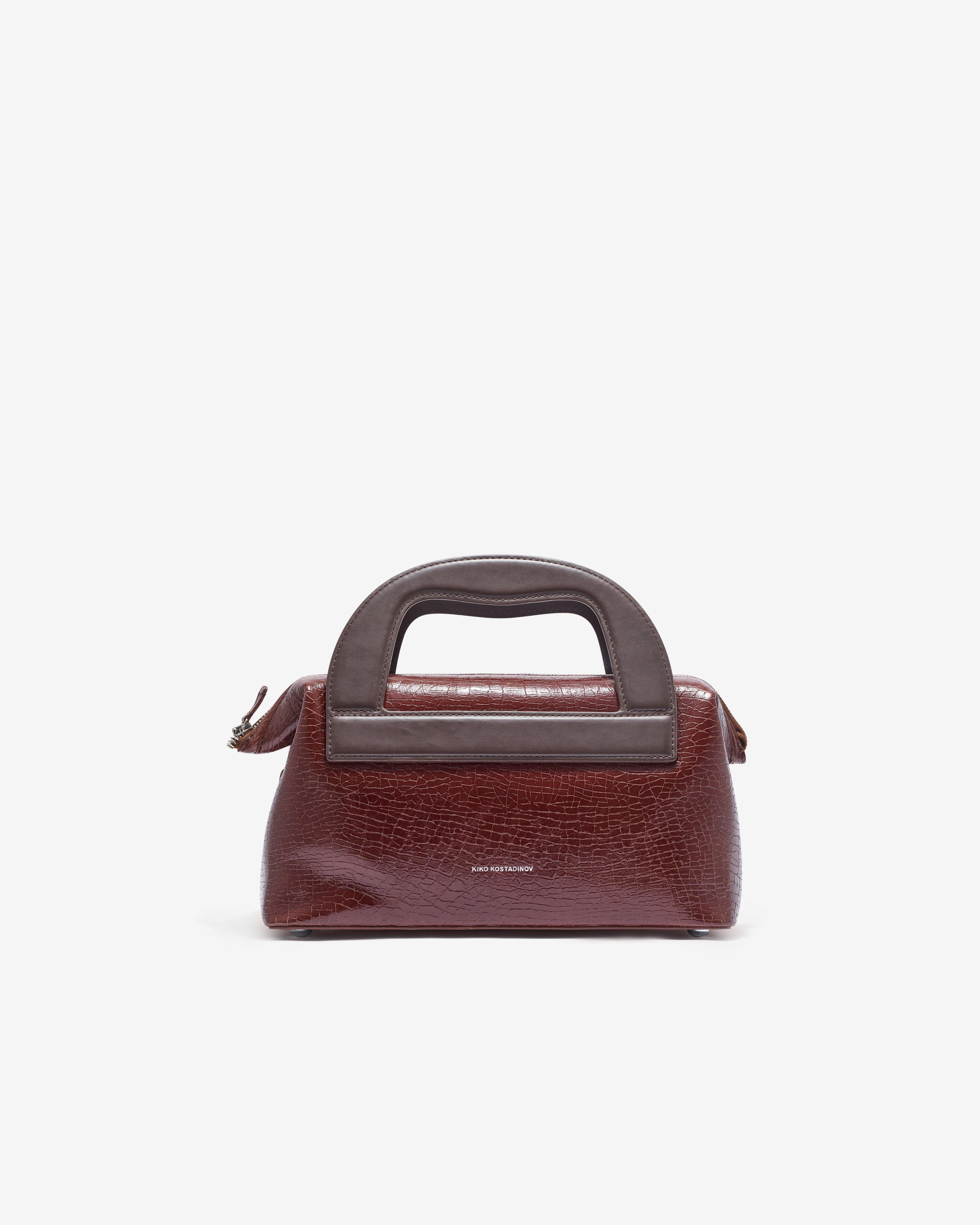 Kiko Kostadinov - Women’s Isadora Bag - (Cracked Brown) by KIKO KOSTADINOV