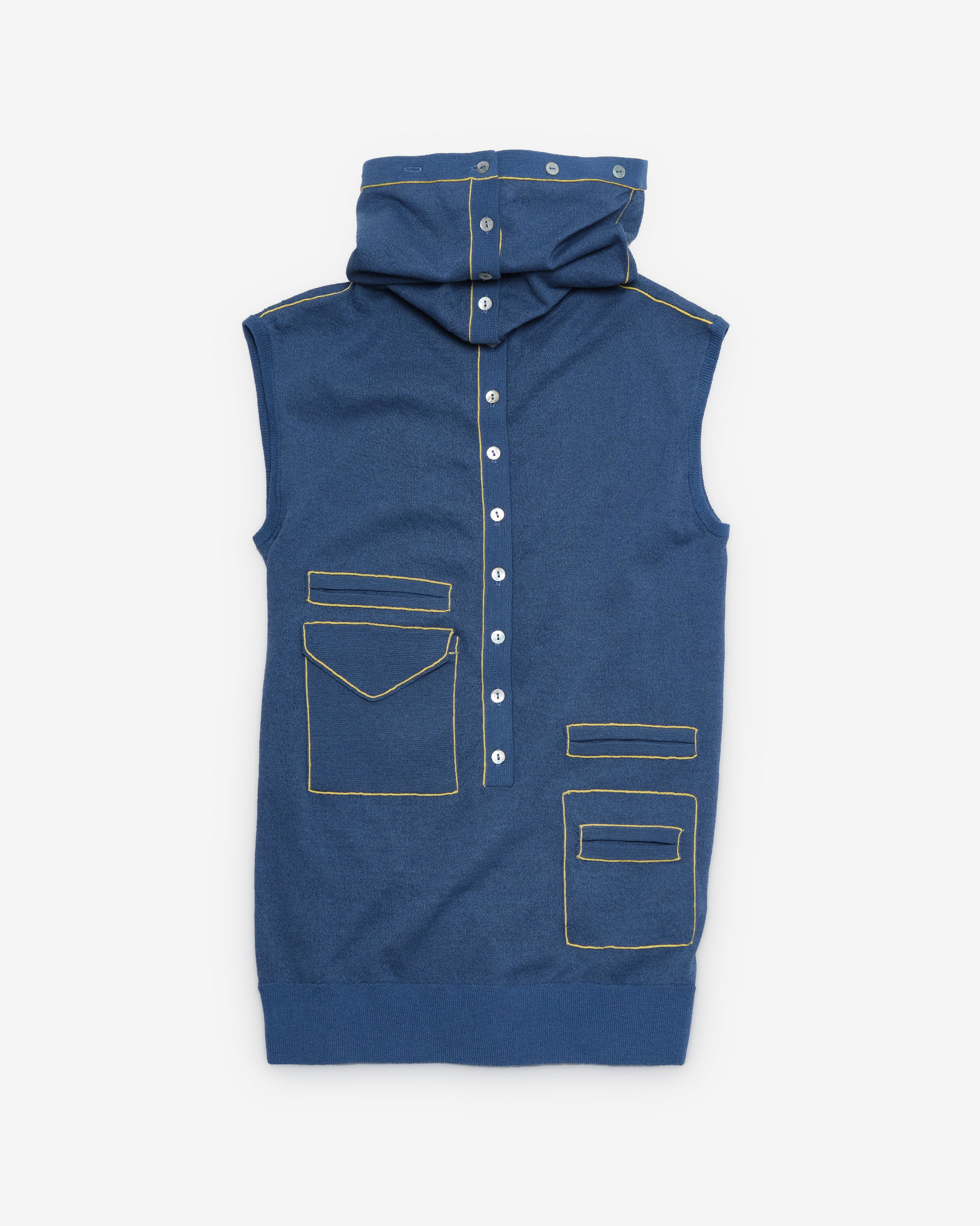Kiko Kostadinov - Women's Kreiner Knit Rollneck - (Denim Blue) by KIKO KOSTADINOV