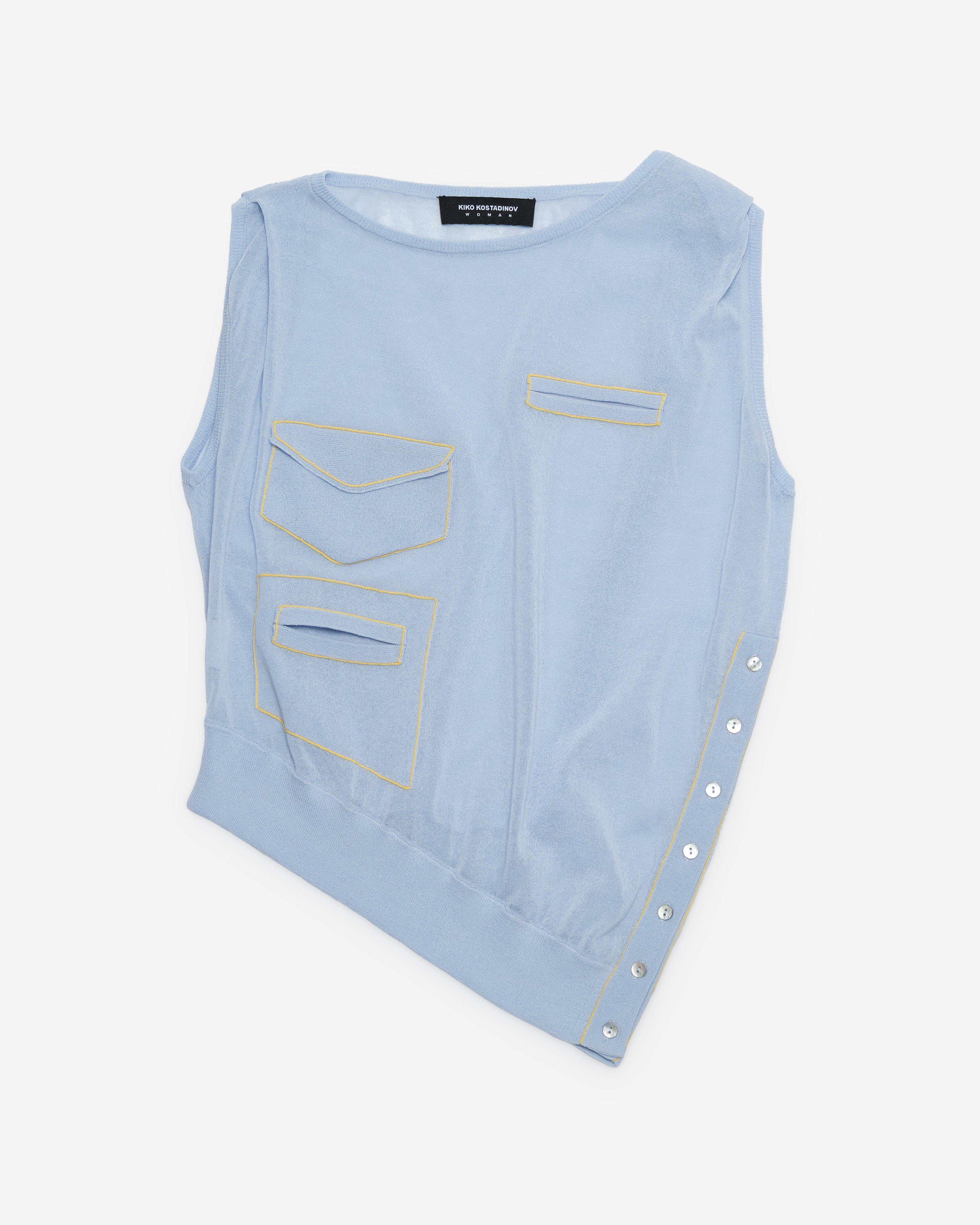 Kiko Kostadinov - Women's Kreiner Knit Top - (Cloud Blue) by KIKO KOSTADINOV