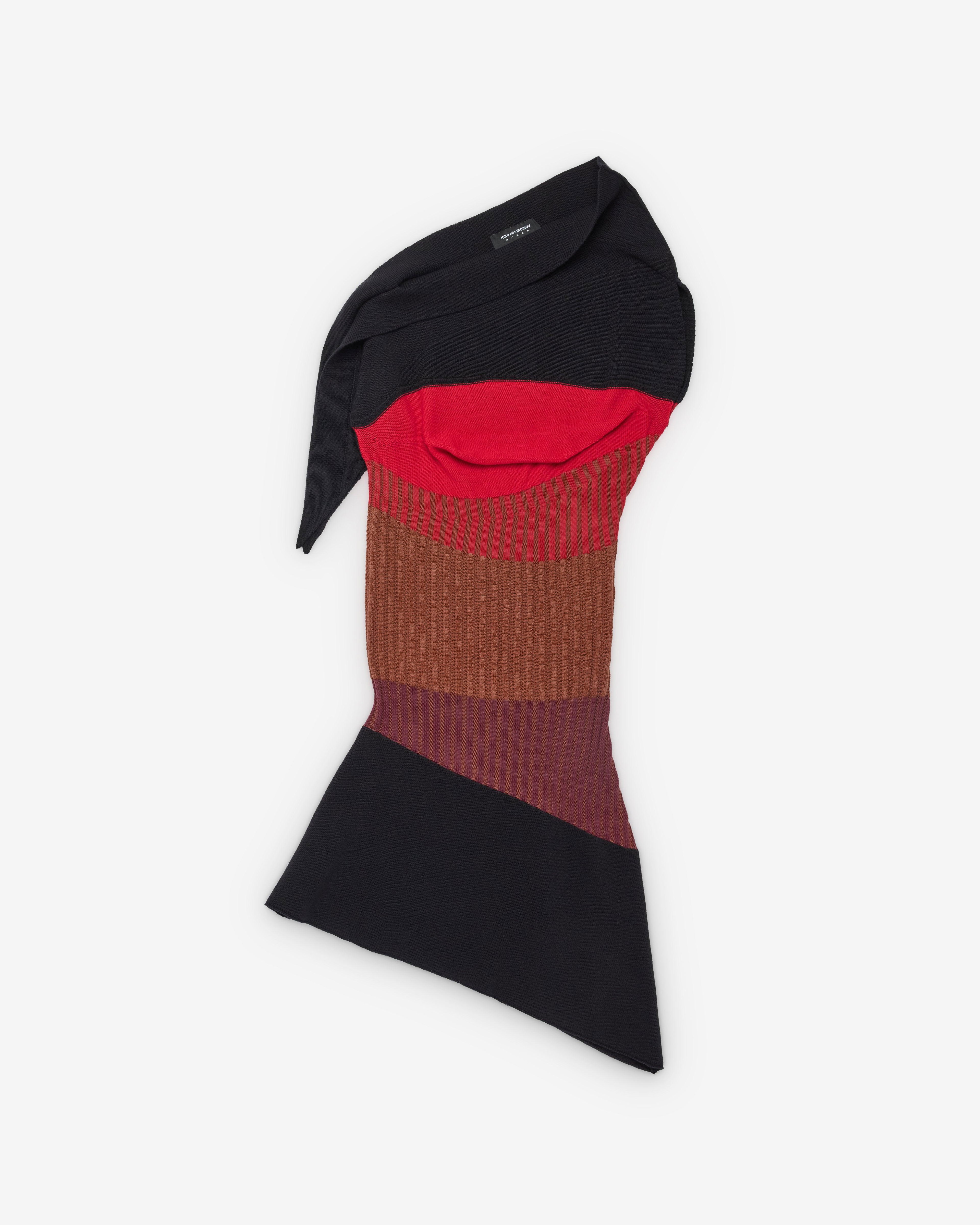 Kiko Kostadinov - Women's Lemoyne Knitted Dress - (Black/Red) by KIKO KOSTADINOV