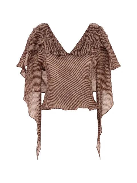 Plexus crinkled blouse by KIKO KOSTADINOV