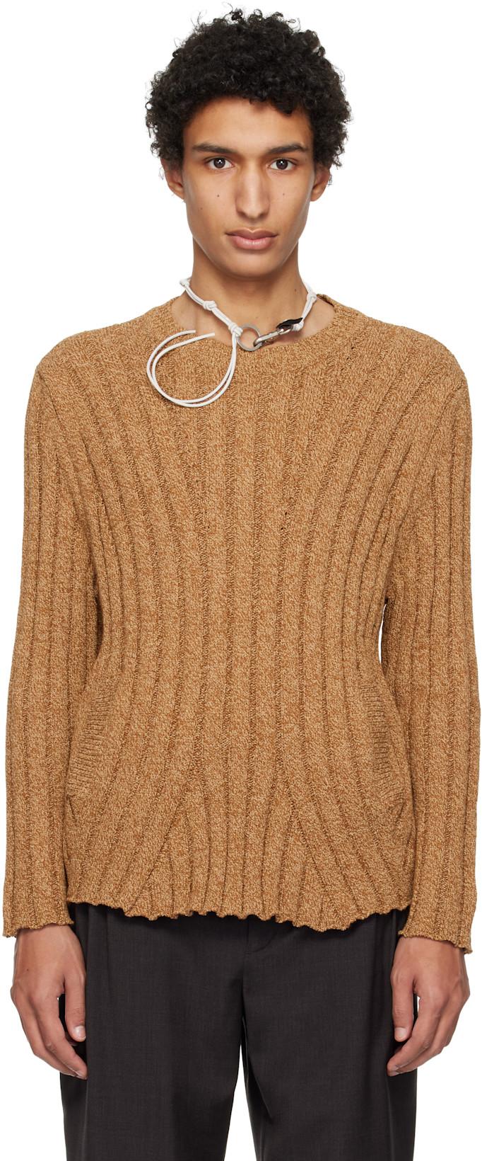 Tan Kada Knit Sweater by KIKO KOSTADINOV