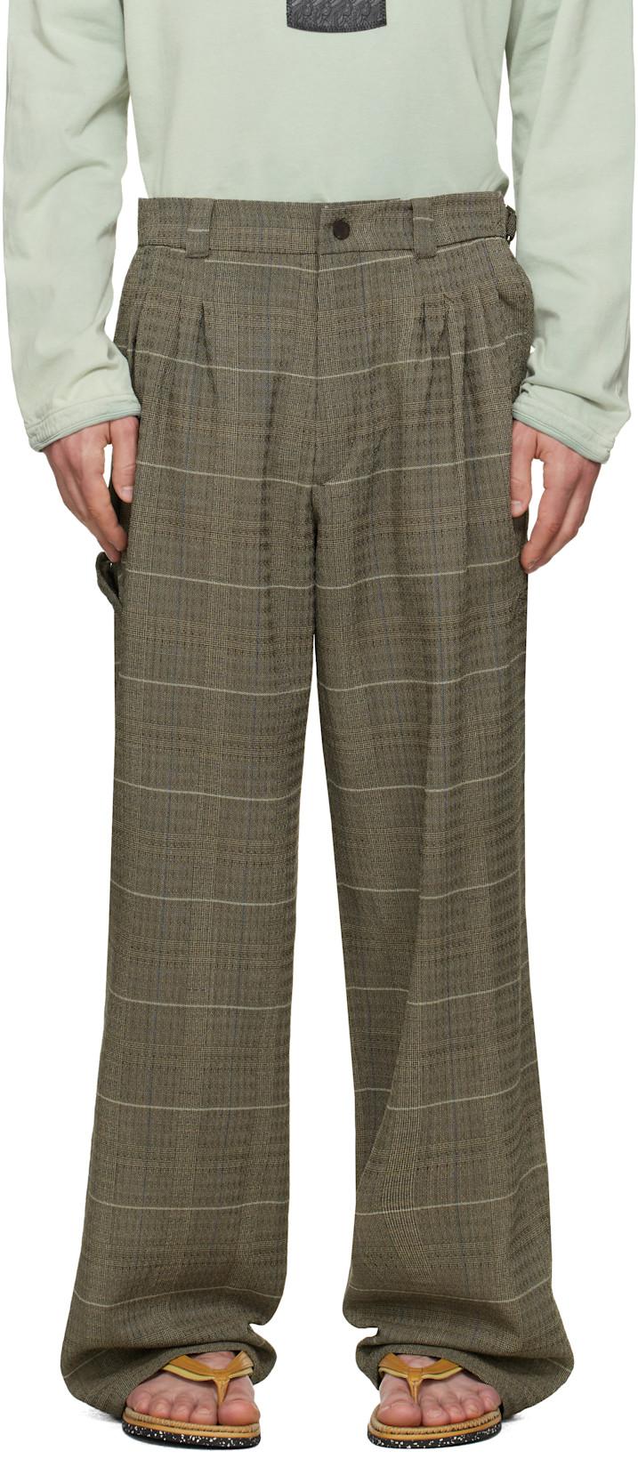 Taupe Andras Formal Trousers by KIKO KOSTADINOV