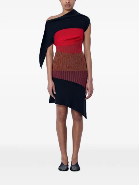 asymmetric-neck midi dress by KIKO KOSTADINOV