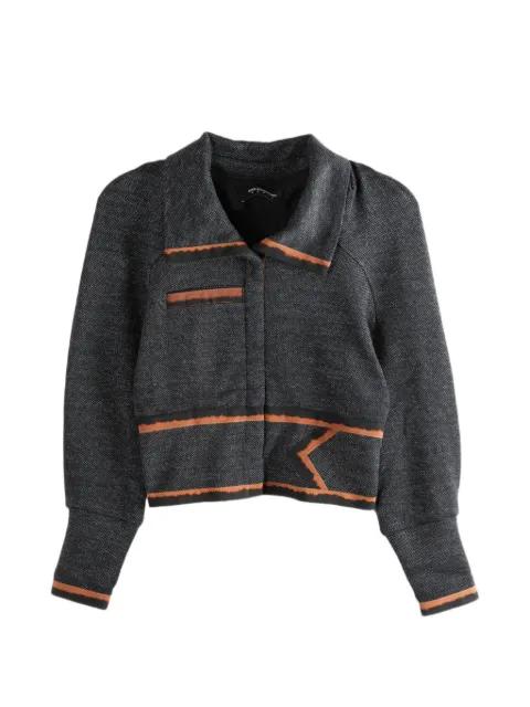 contrasting-trim cropped jacket by KIKO KOSTADINOV
