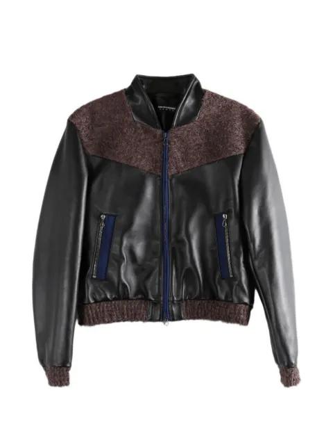 fleece-panelled zip-up jacket by KIKO KOSTADINOV