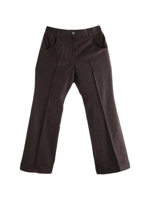 jacquard-pattern turn-up trousers by KIKO KOSTADINOV