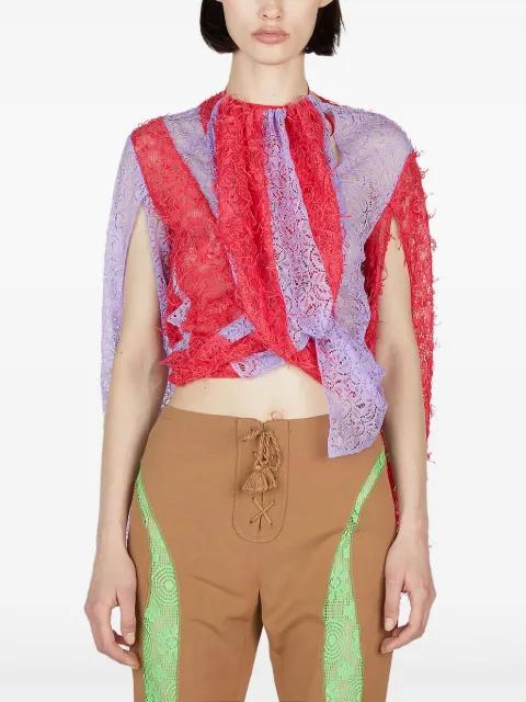 lace draped top by KIKO KOSTADINOV