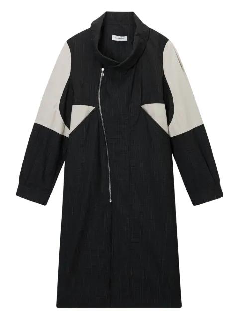 panelled zip-front coat by KIKO KOSTADINOV