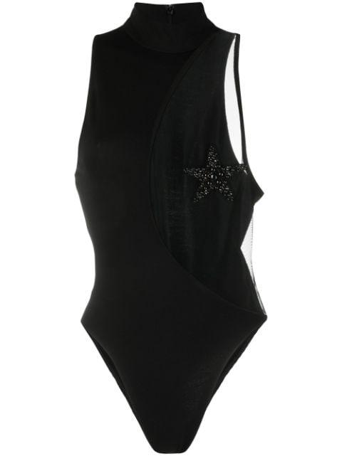 star-detail cut-out bodysuit by KIKO KOSTADINOV