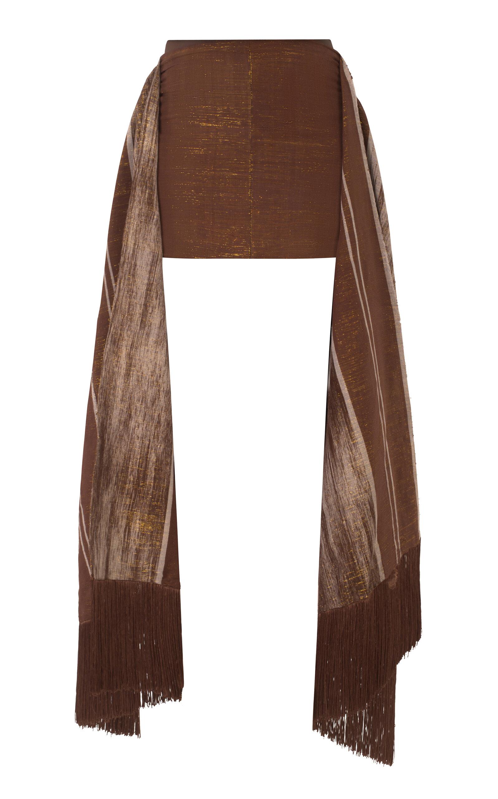 Kilentar Ogo Hand-Woven Cotton Mini Skirt - Moda Operandi by KILENTAR