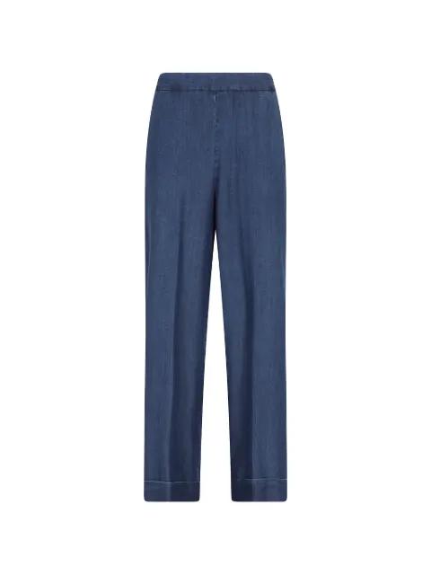 pressed-crease straight trousers by KILTIE