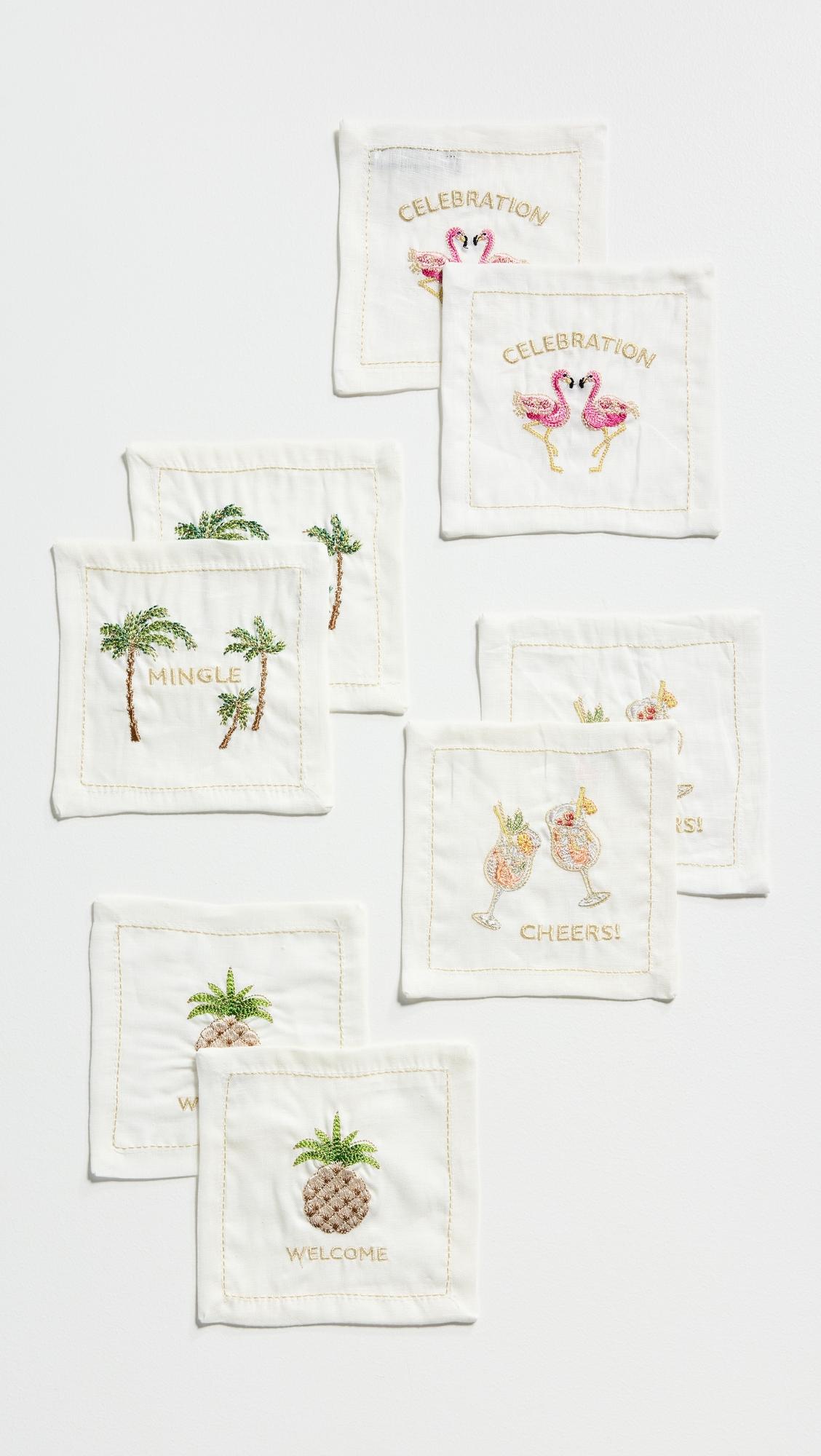 Mingle Cocktail Napkins Set of 8 by KIM SEYBERT